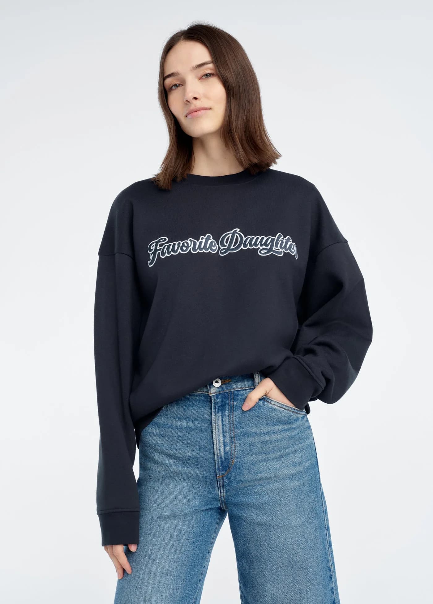 THE VARSITY EMBROIDERED SWEATSHIRT
