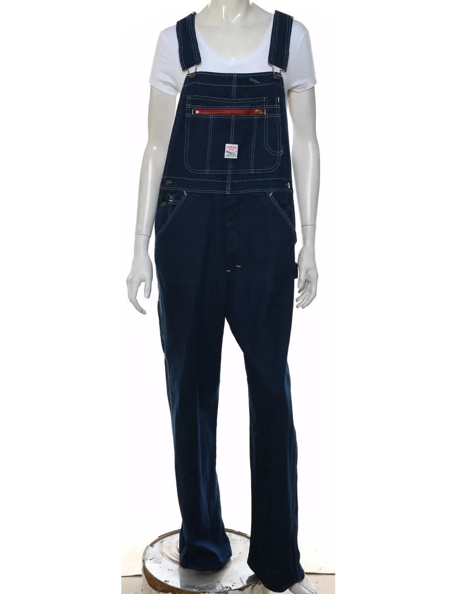Vintage Pointer Dark Wash Classic Dungarees - W34 L30