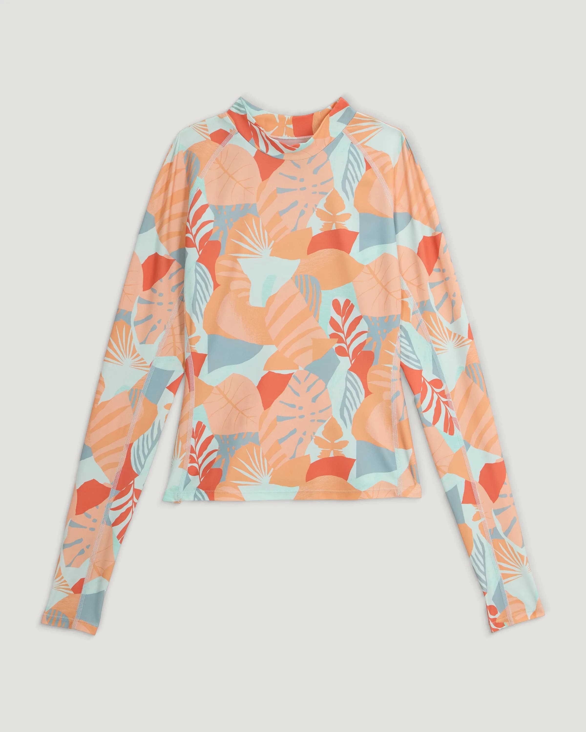 Women's Offshore Rash Guard - Calypso Print Light Coral