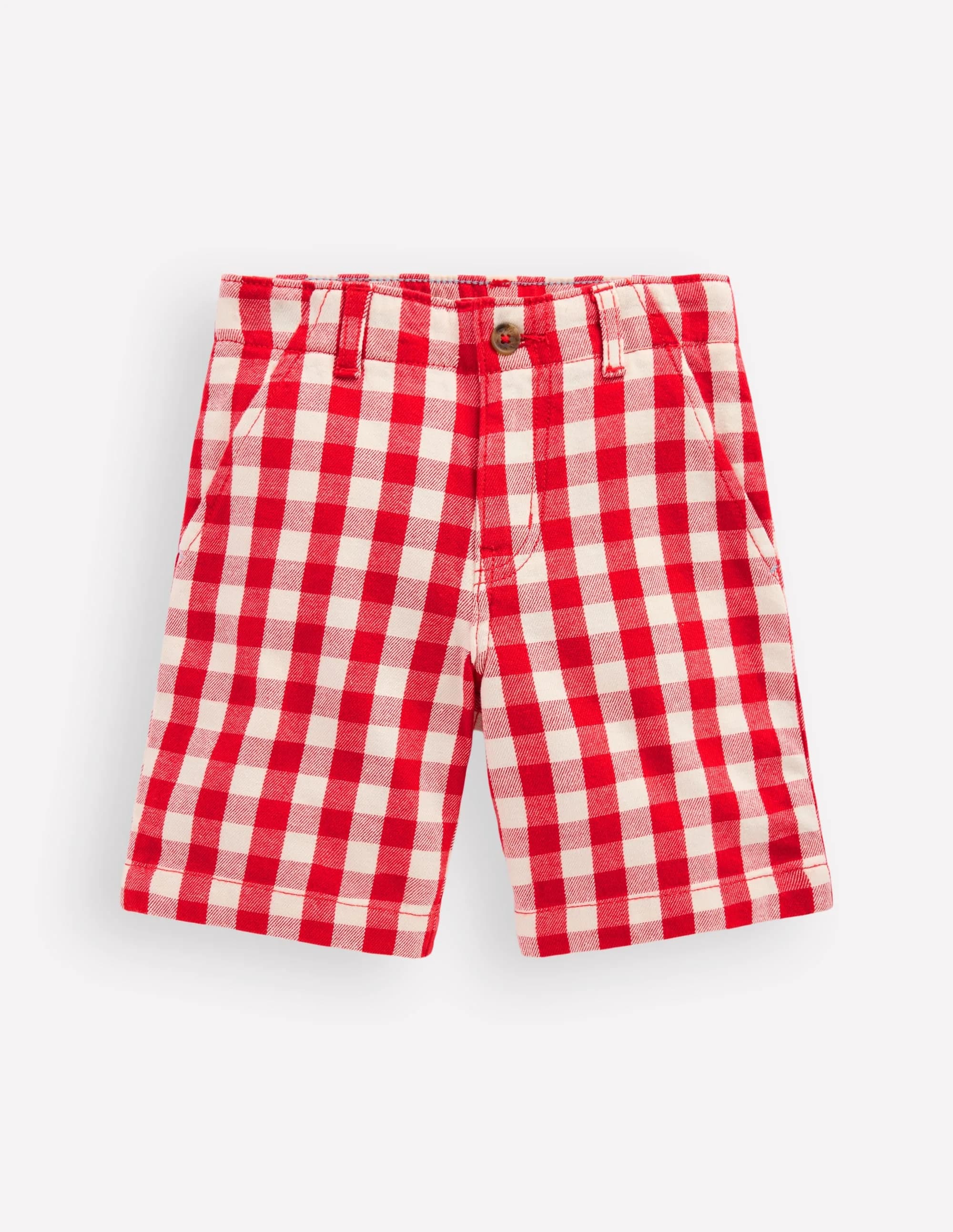 Smart Shorts-red Gingham