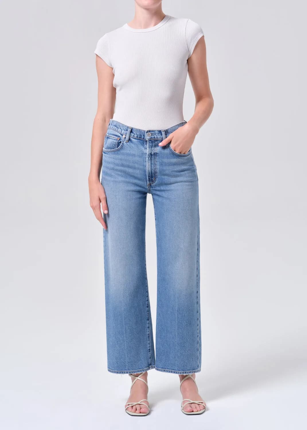 Harper Crop Jean in Kindle