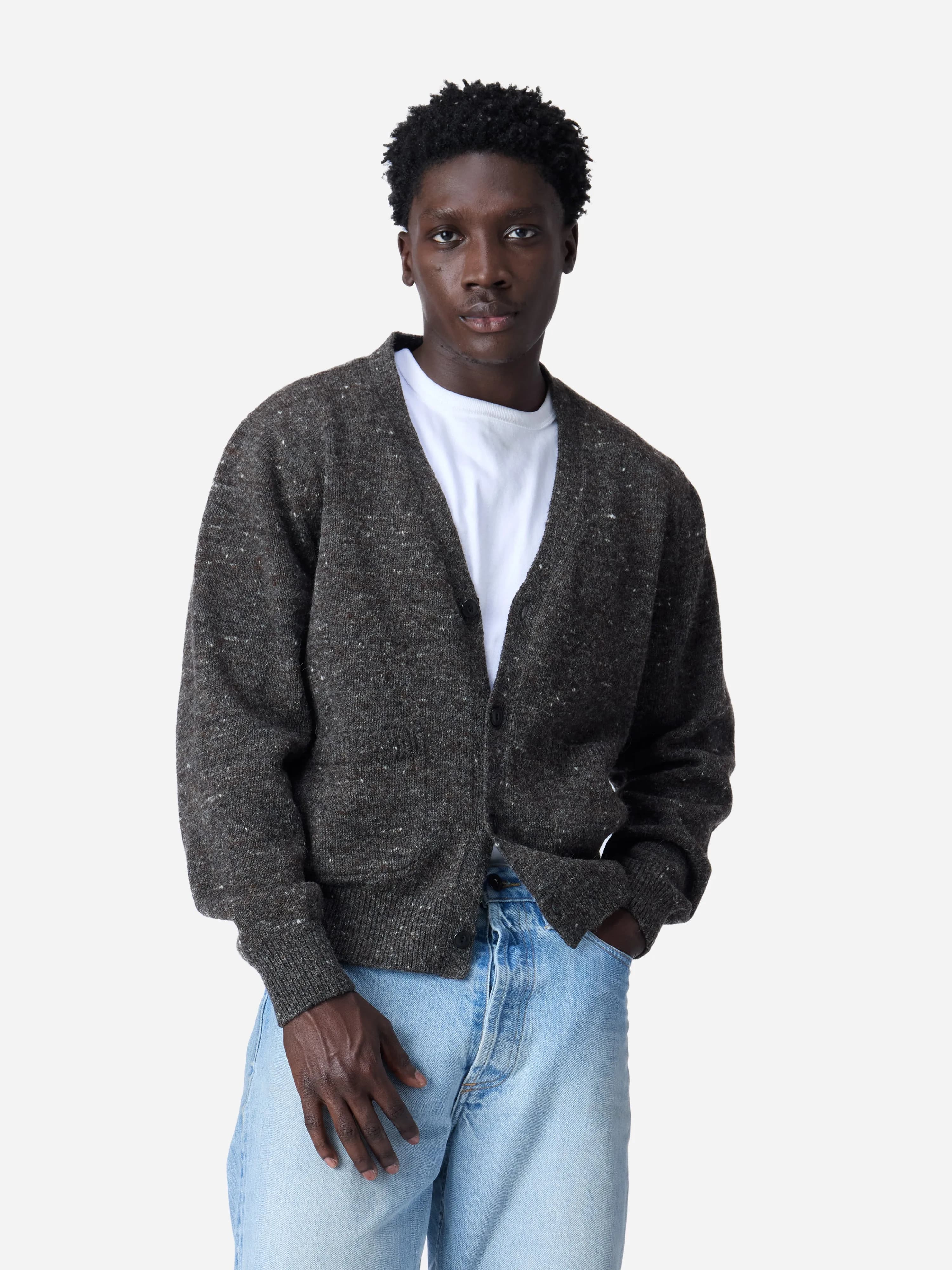 Classic Cardigan ~ Pewter Tweed