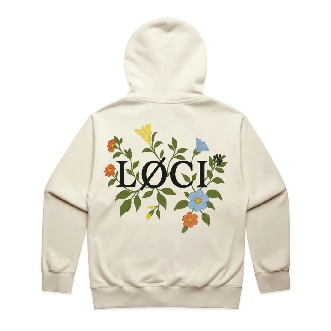 FLOWERS ZIP HOODIE