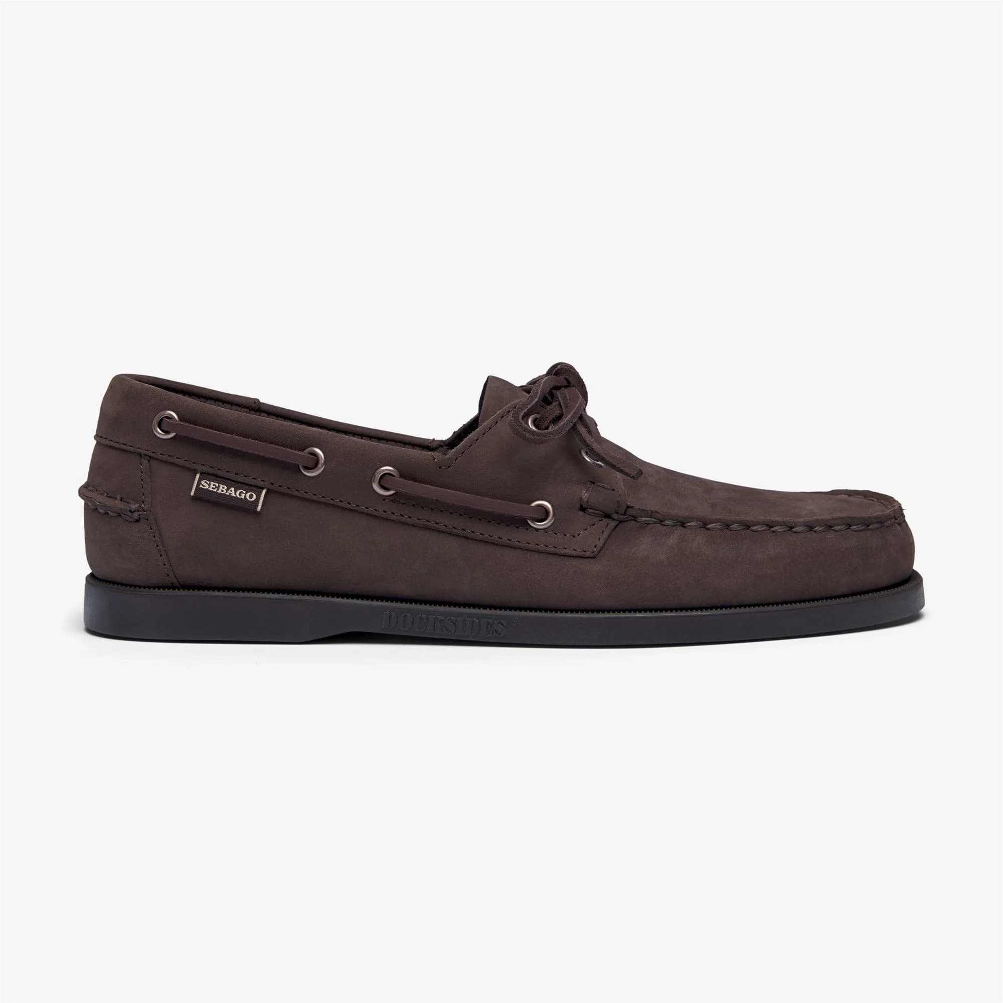 DOCKSIDES PORTLAND NUBUCK - Mocassin - TOTAL BROWN CHOCOLATE