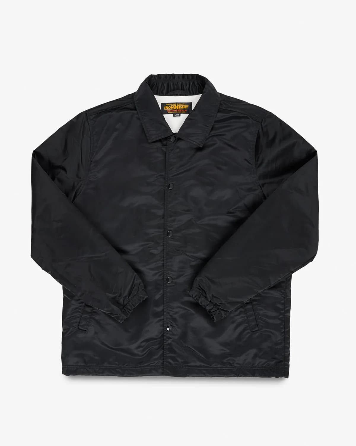 4.8oz Nylon Coach Jacket - Black