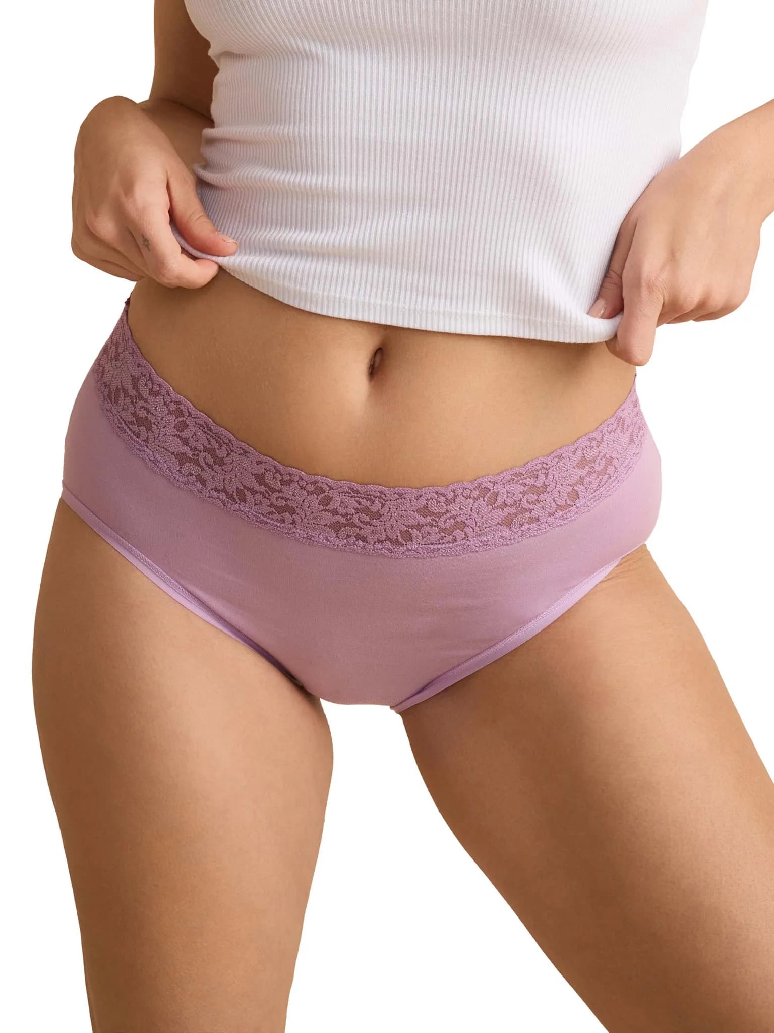 Supima® Cotton French Brief Water Lily Pink