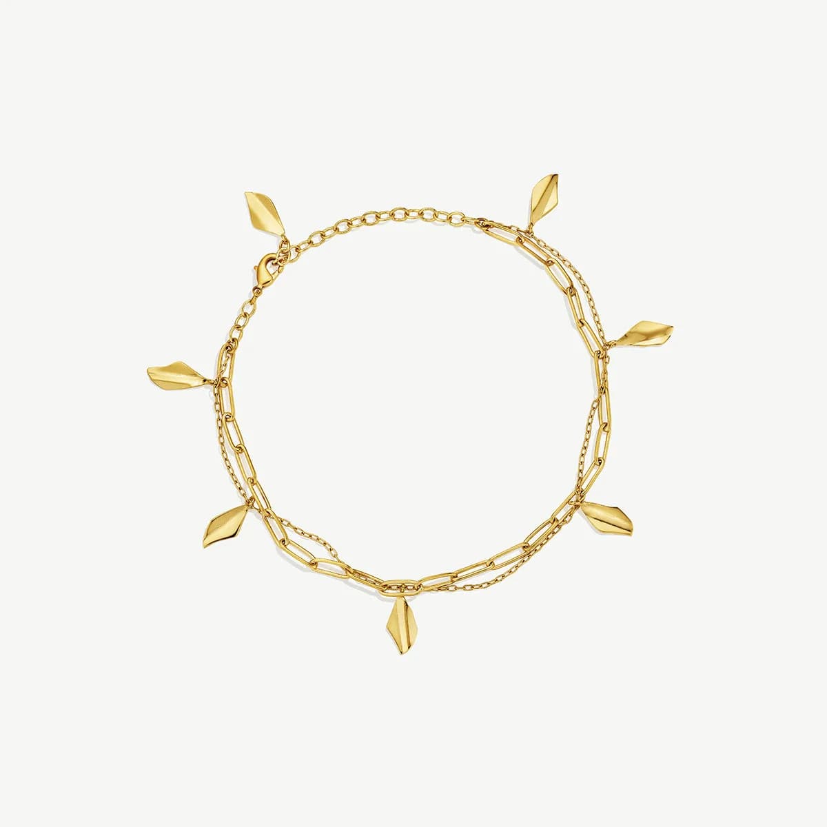 Delicate Bidu Layered Anklet