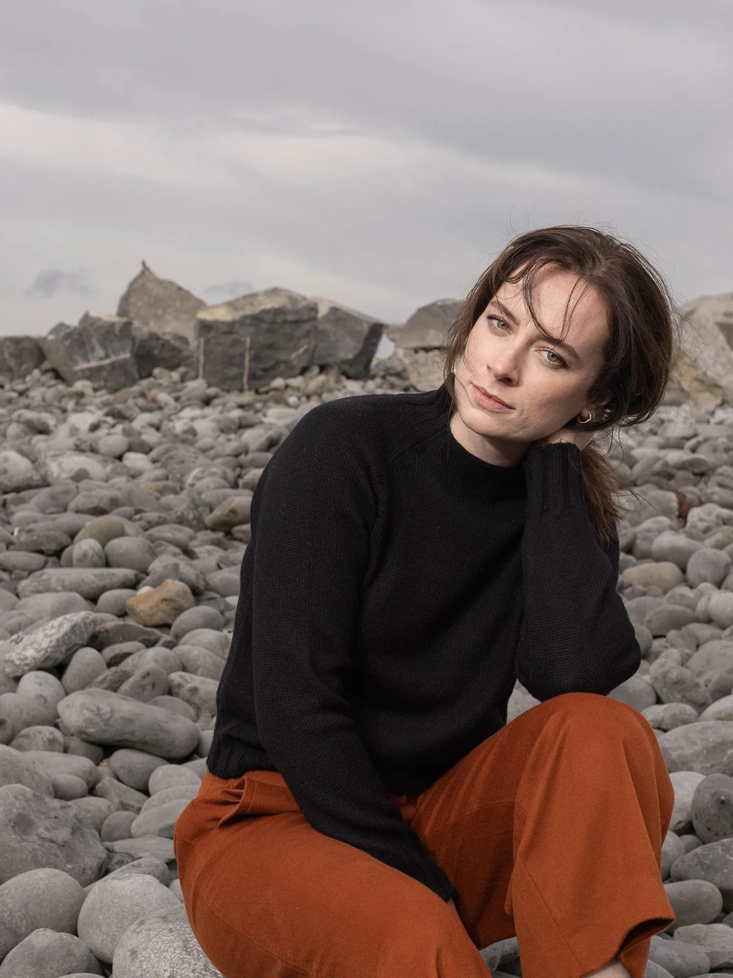 Women's Undyed Alpaca Stepped Raglan