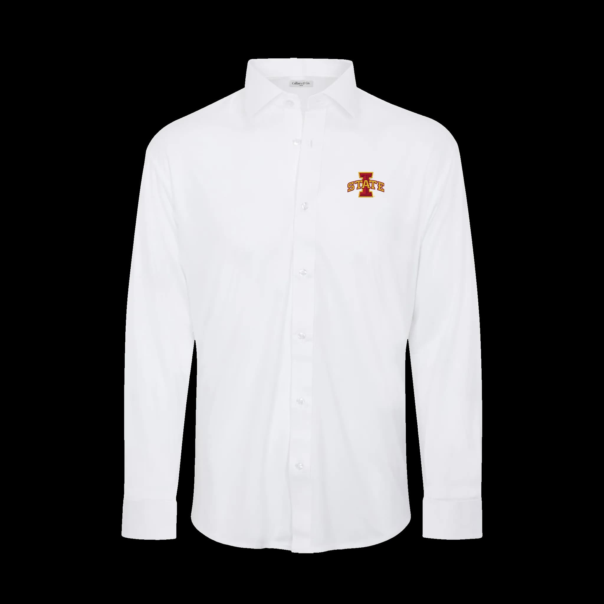 Iowa State Quattro Flex Dress Shirt with Semi-Spread Collar