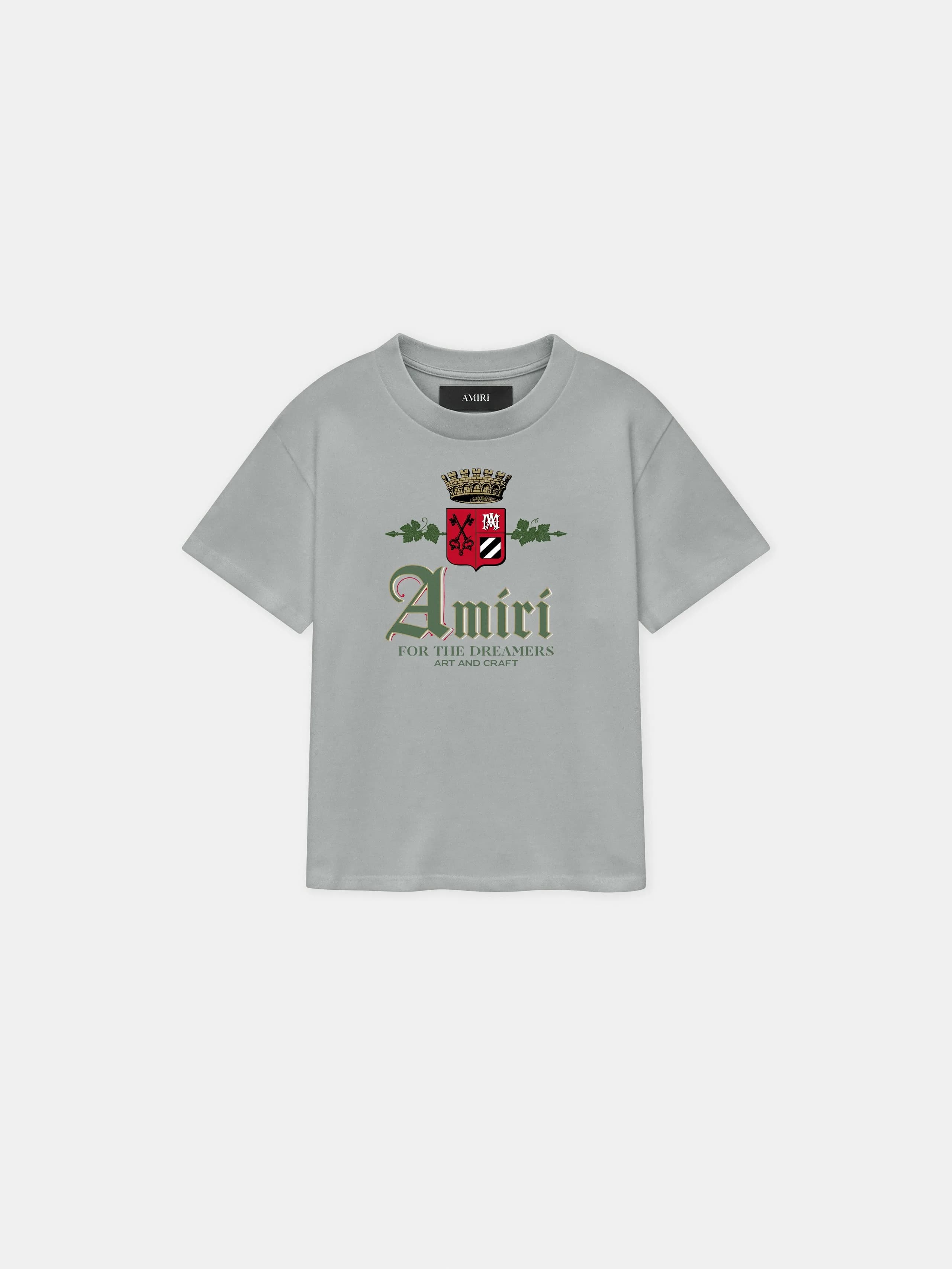 KIDS' CHATEAU CROWN TEE - Grey