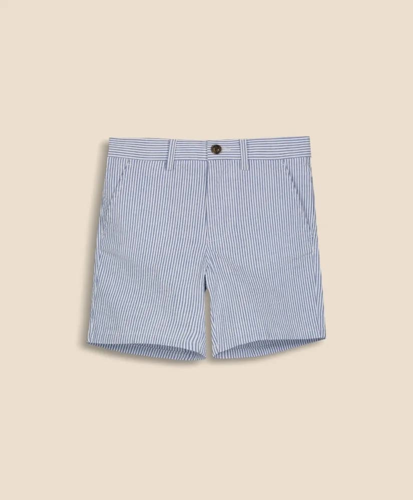 Boys Cotton Seersucker Shorts