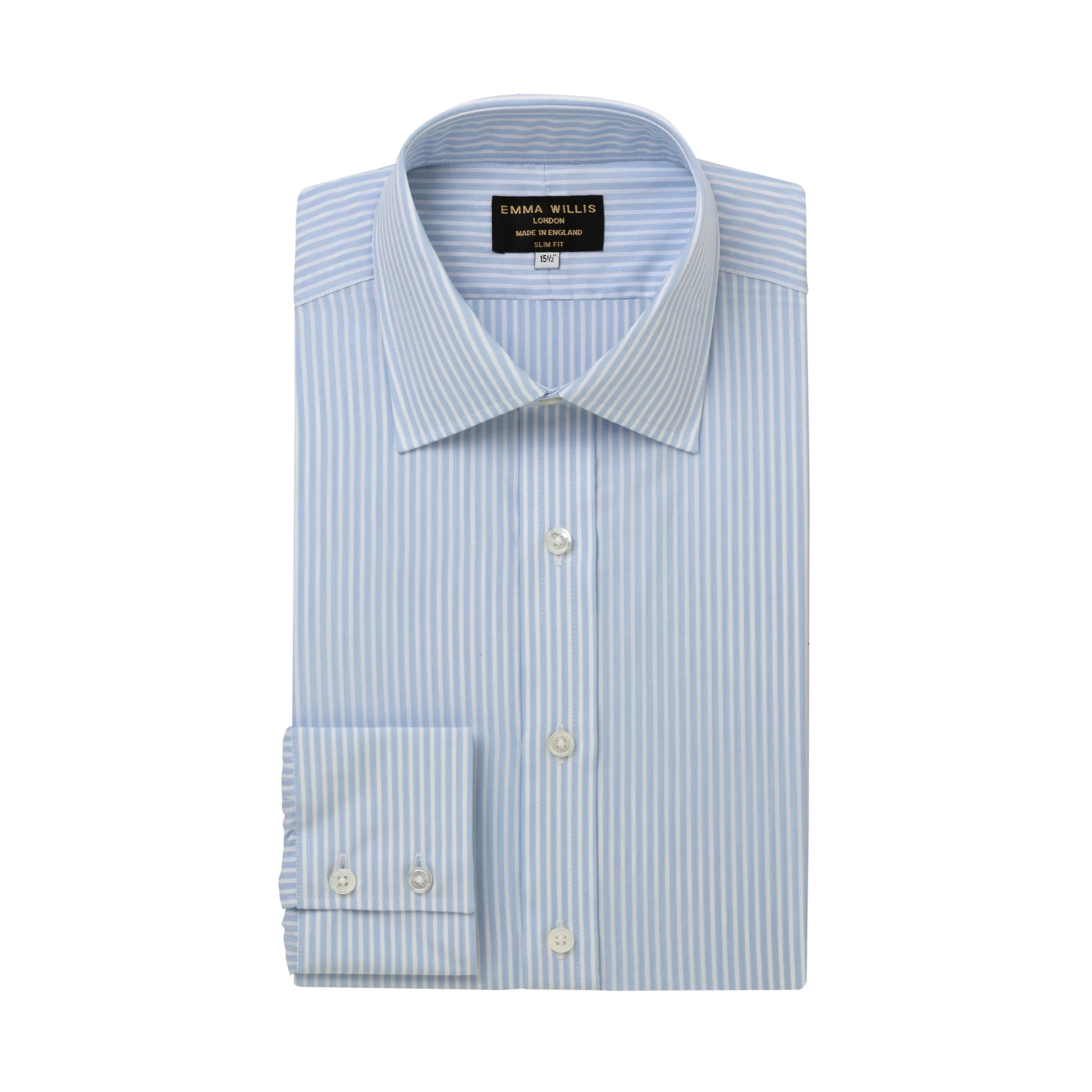 Blue Ladder Stripe Shirt