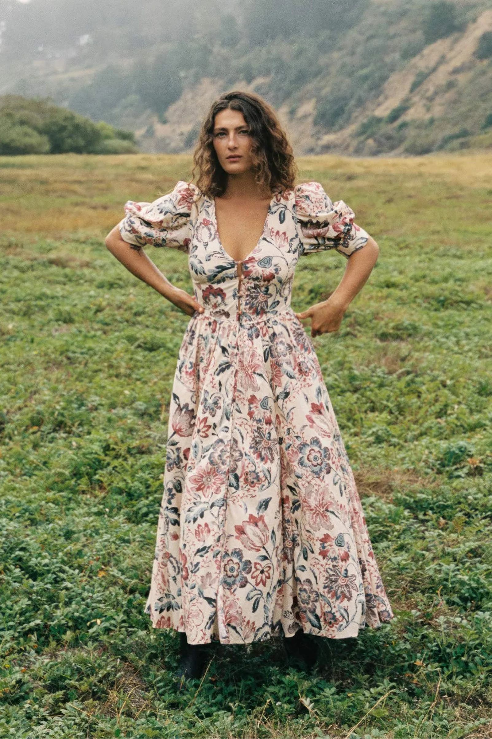 The Marie Dress | Autumn Garden Bisque