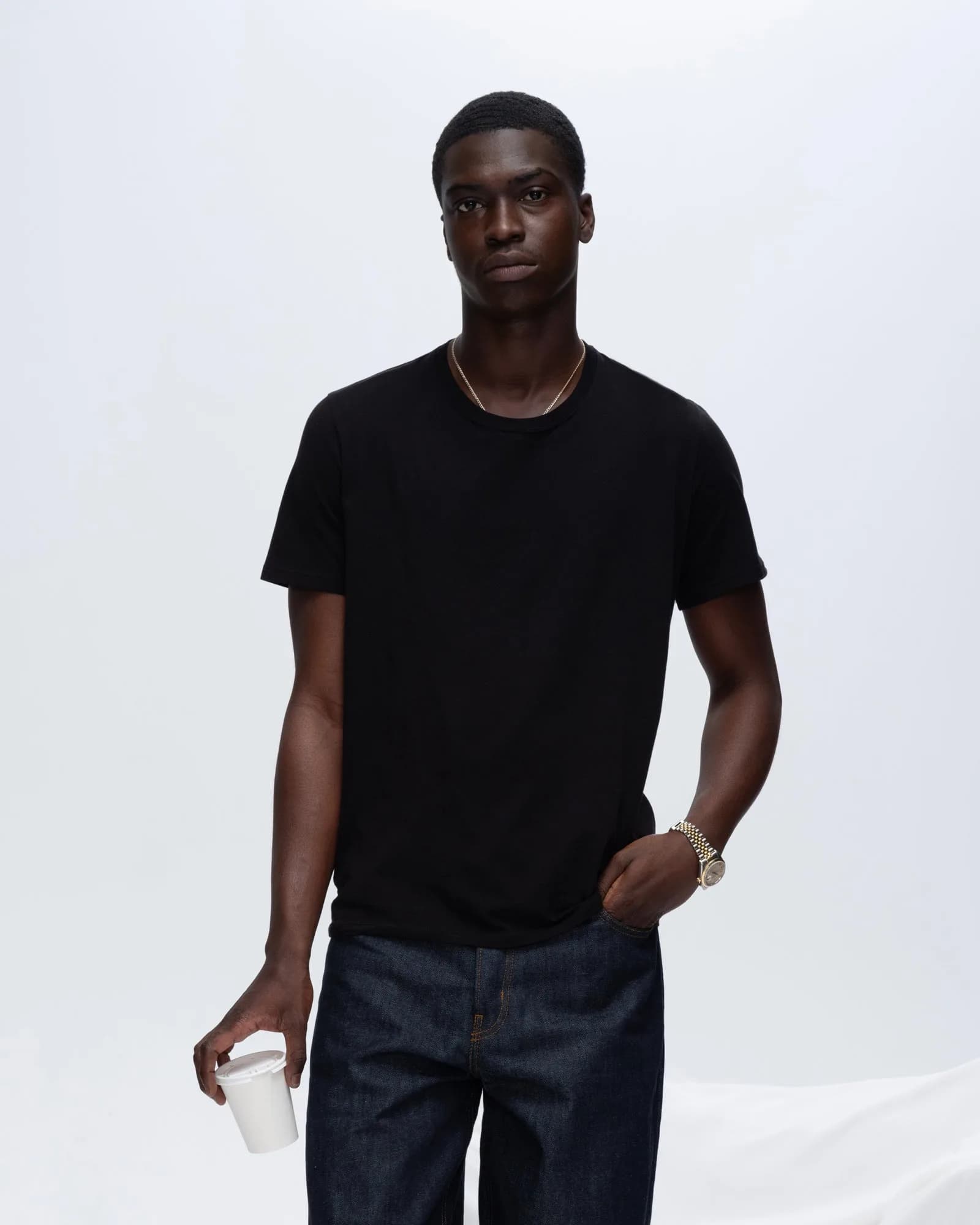 Classic Jersey Crew Neck Tee