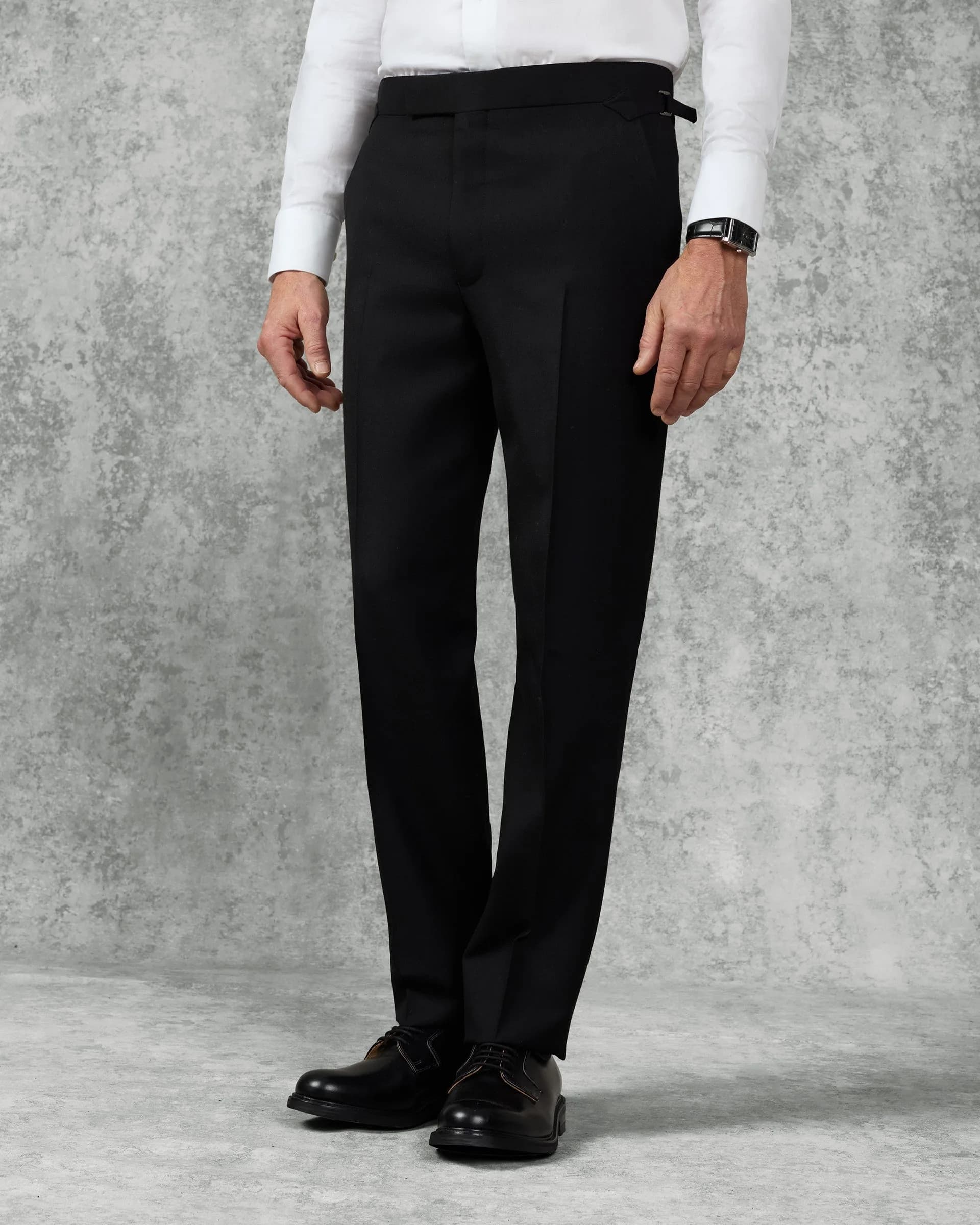Stark Virgin Wool Twill Suit Trouser