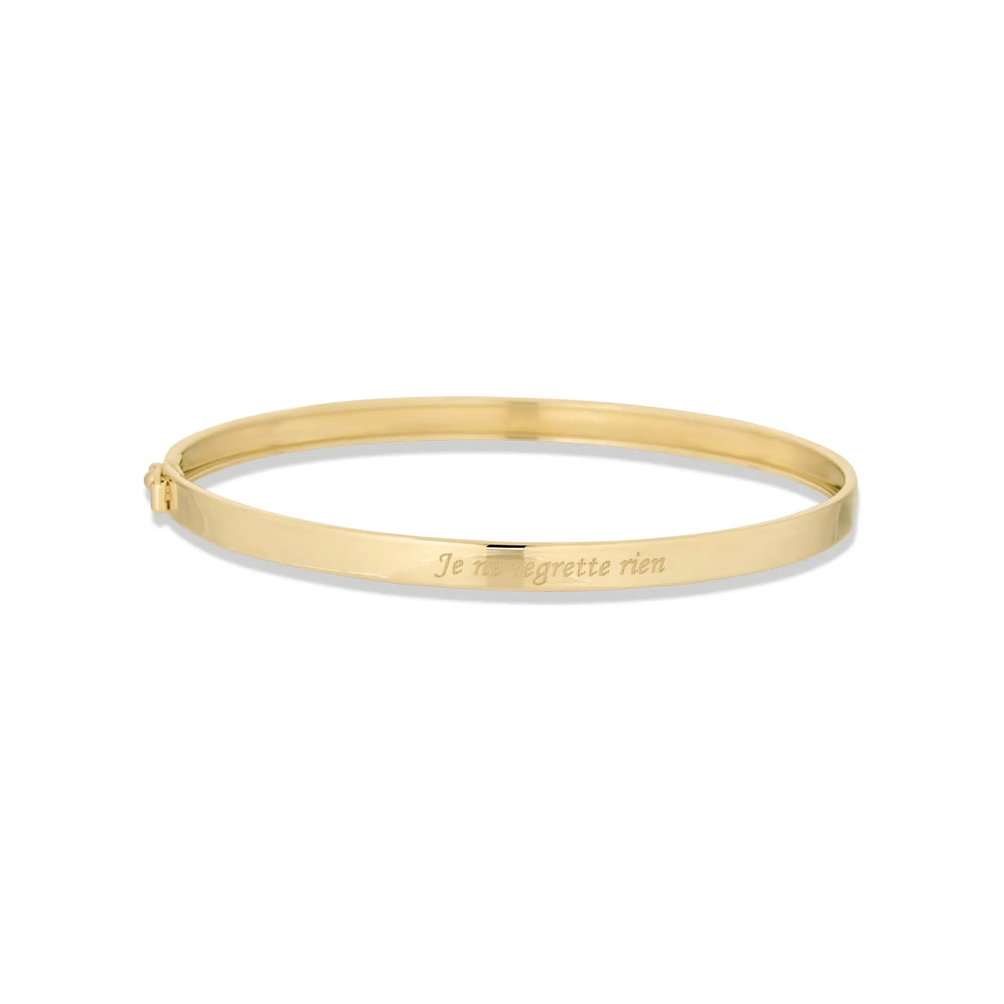 Je Ne Regrette Gold Bangle