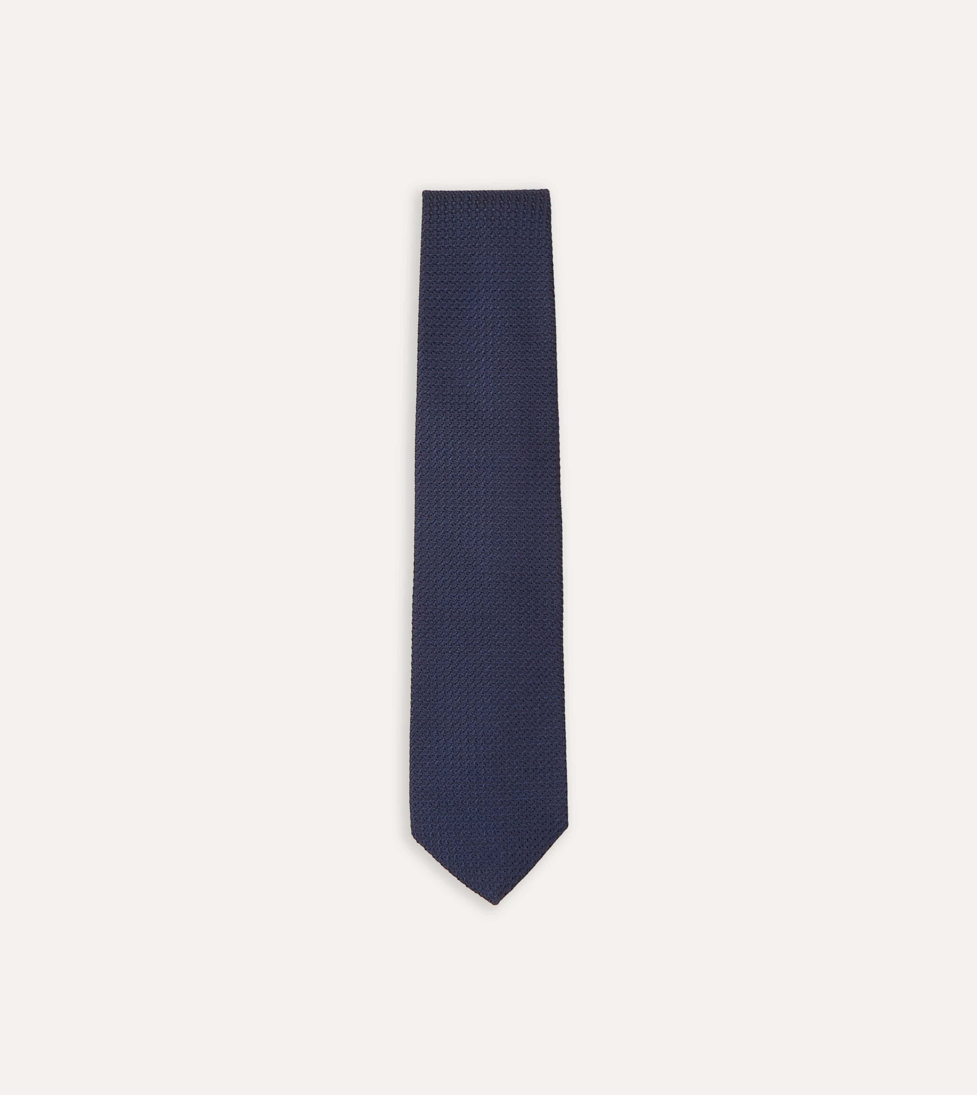 Large Knot Grenadine Tipped Tie
