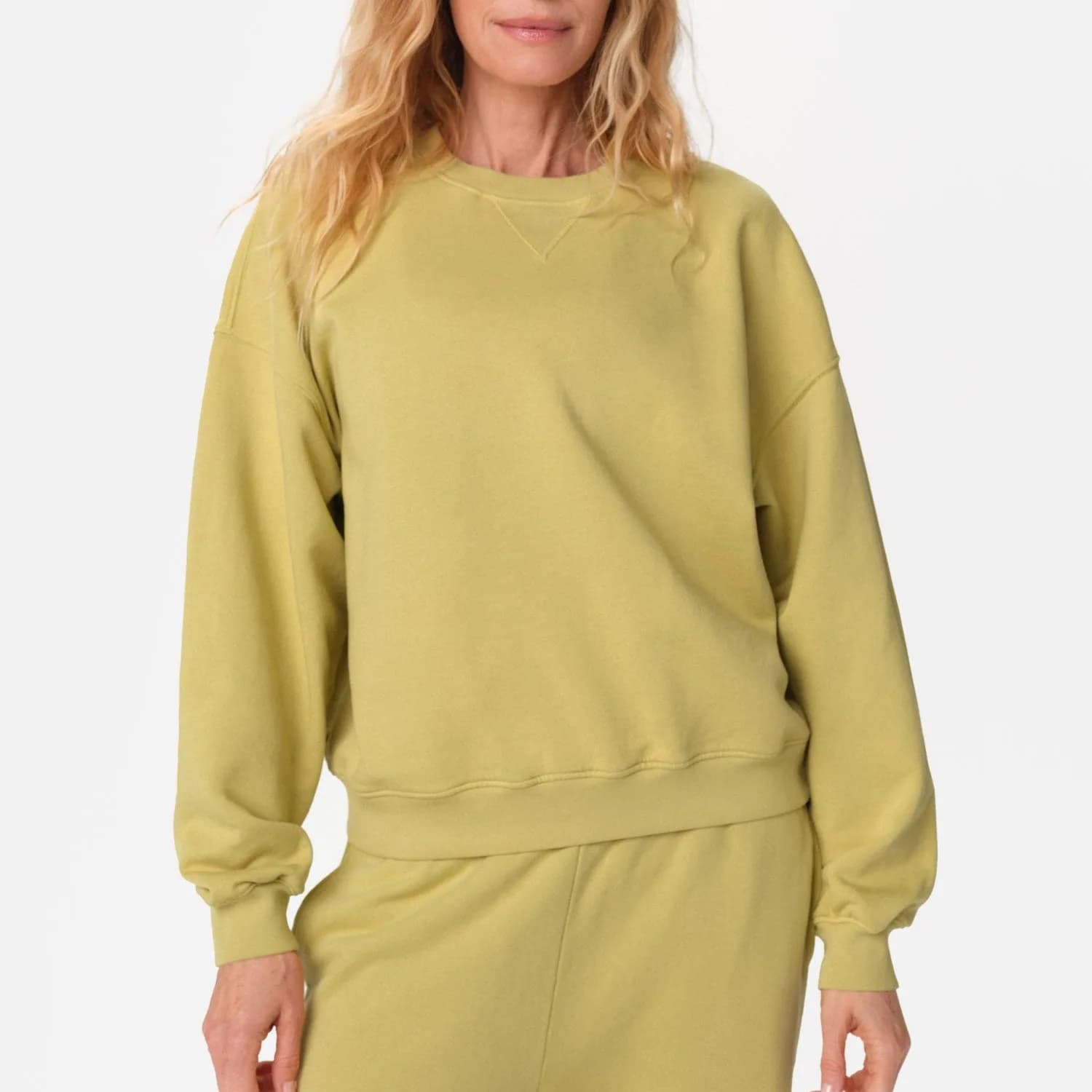 Organic Fleece Relaxed Crewneck Sweatshirt