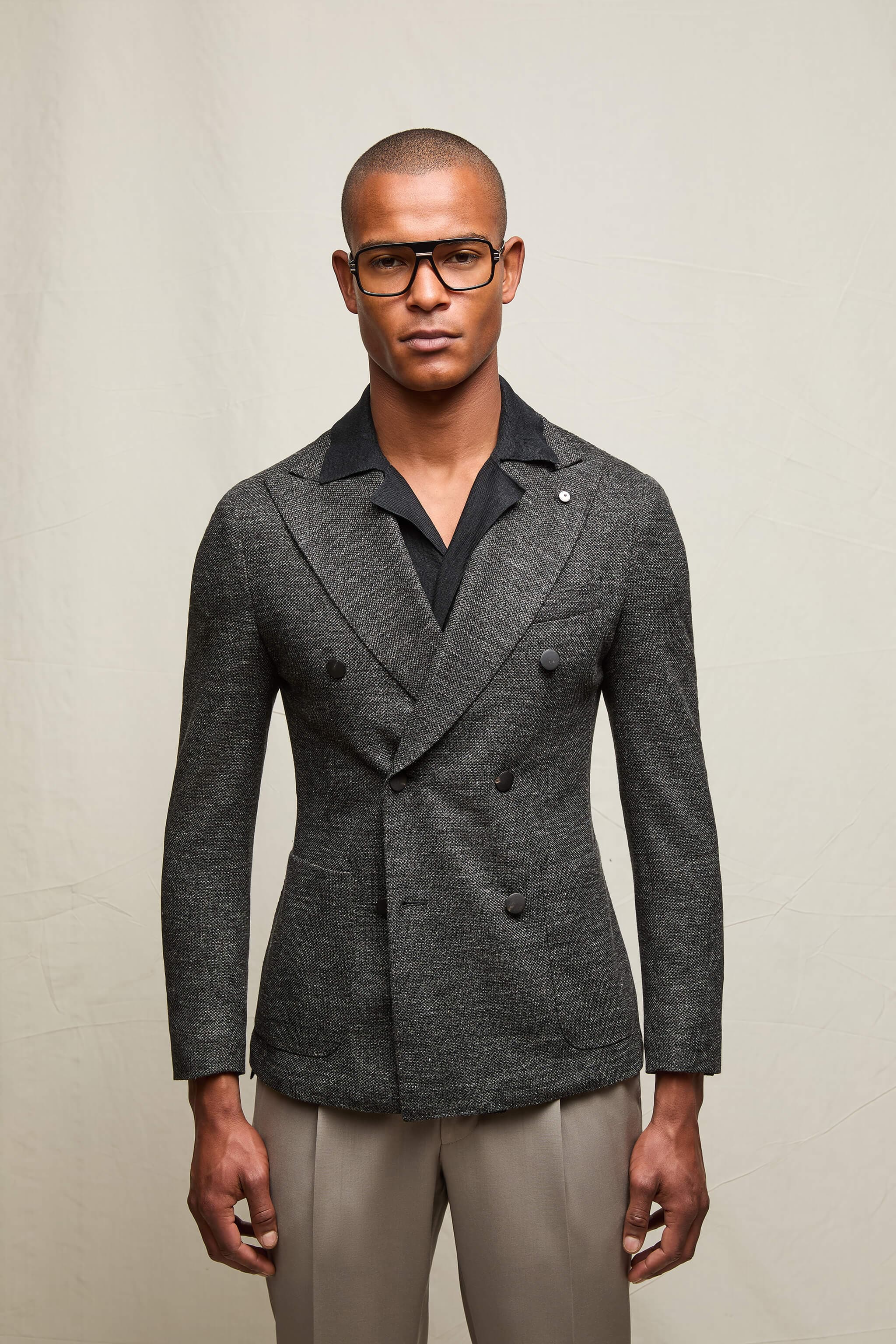 Giacca Tom in Jersey Grigio Antracite