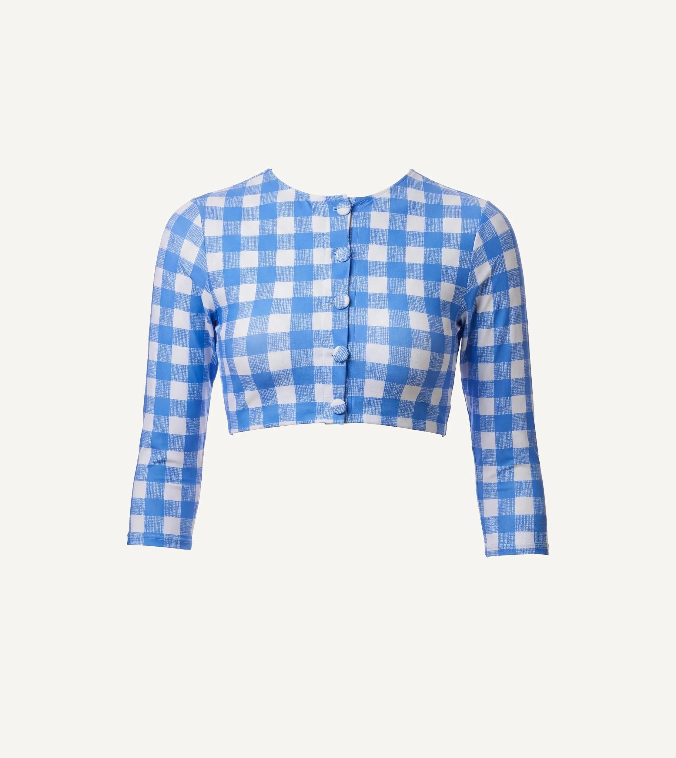 Skye Rashguard | Blue Bonnet Gingham