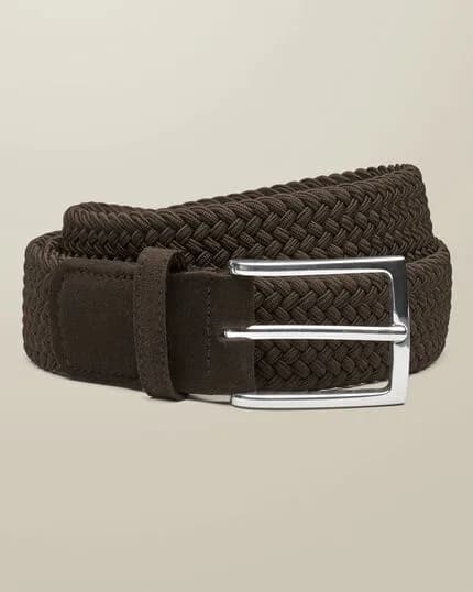 Details About Product: Casual Stretch Belt - Chocolate Brown