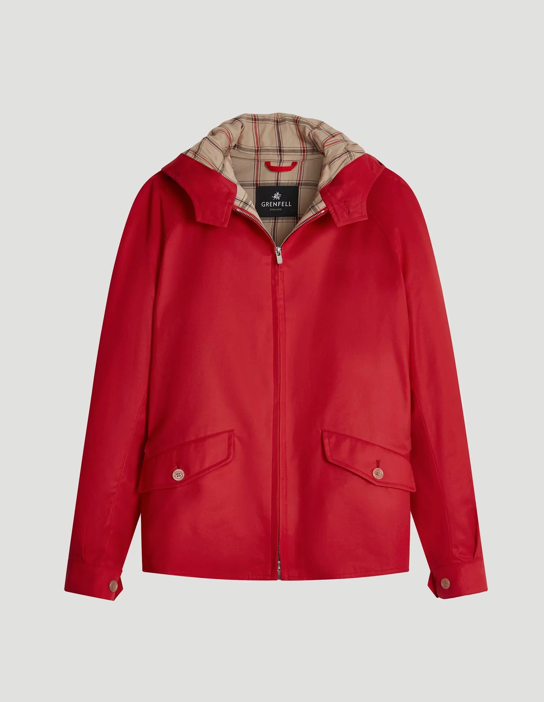 Hooded Golfer Grenfell Cloth Red