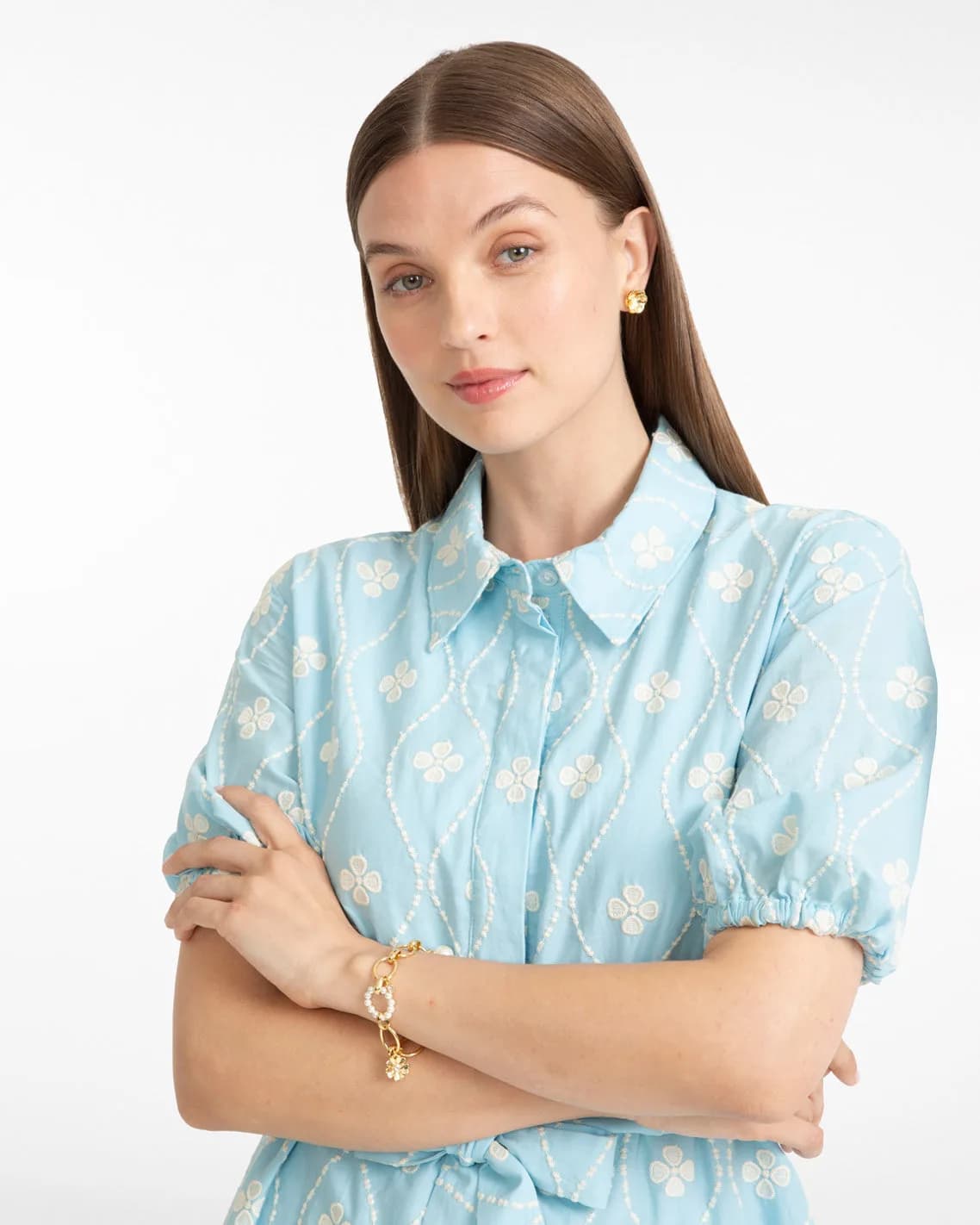 Pearl and Gold Chain Bracelet