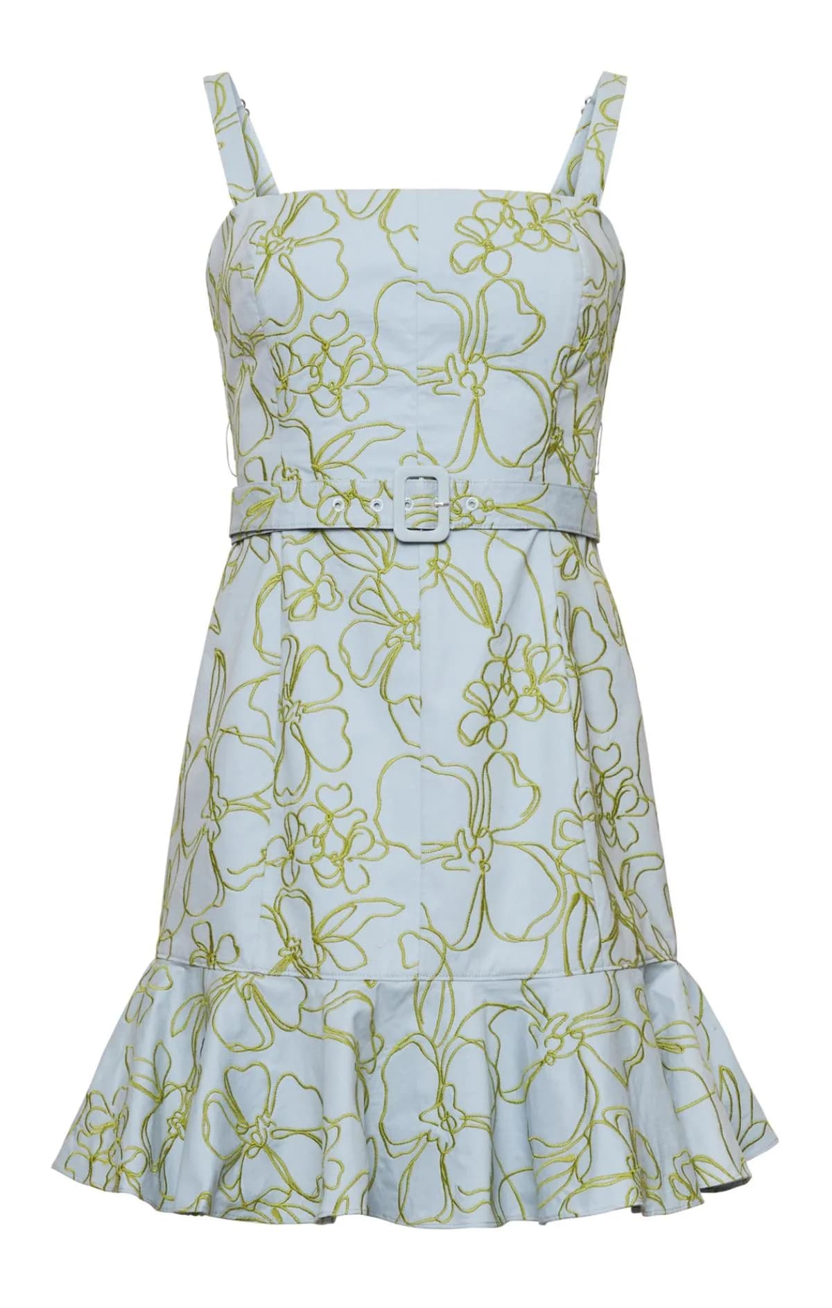 Embroidered Malva Floral Tonya Dress