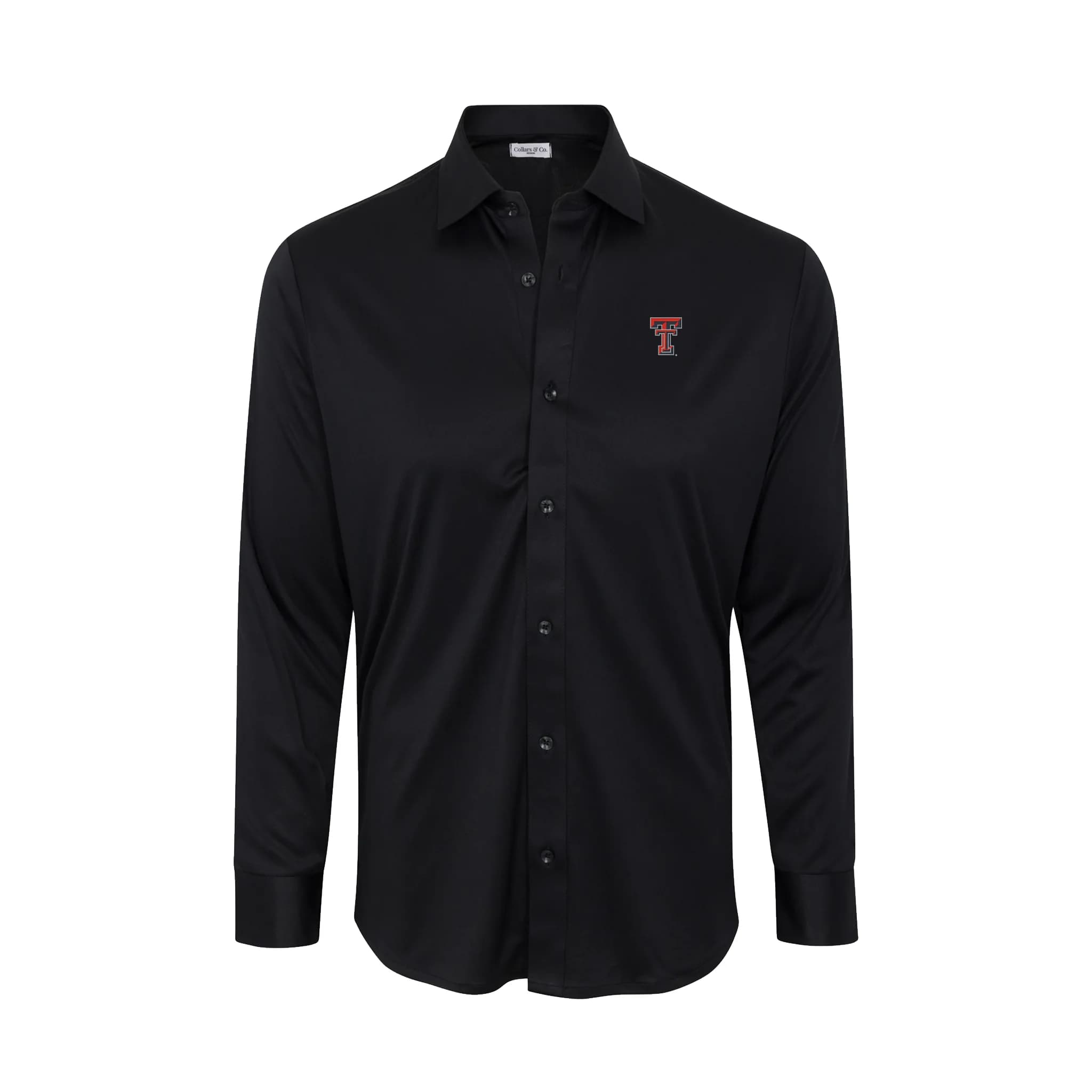Texas Tech Quattro Flex Dress Shirt with Semi-Spread Collar