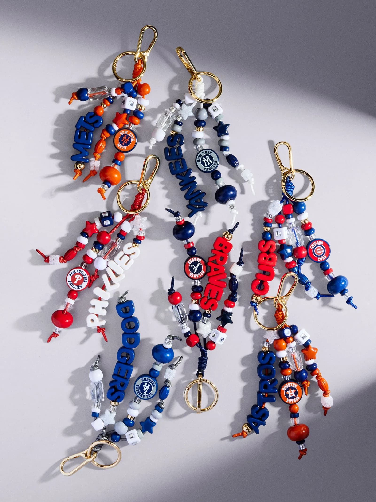 Beaded Bag Charm - New York Yankees