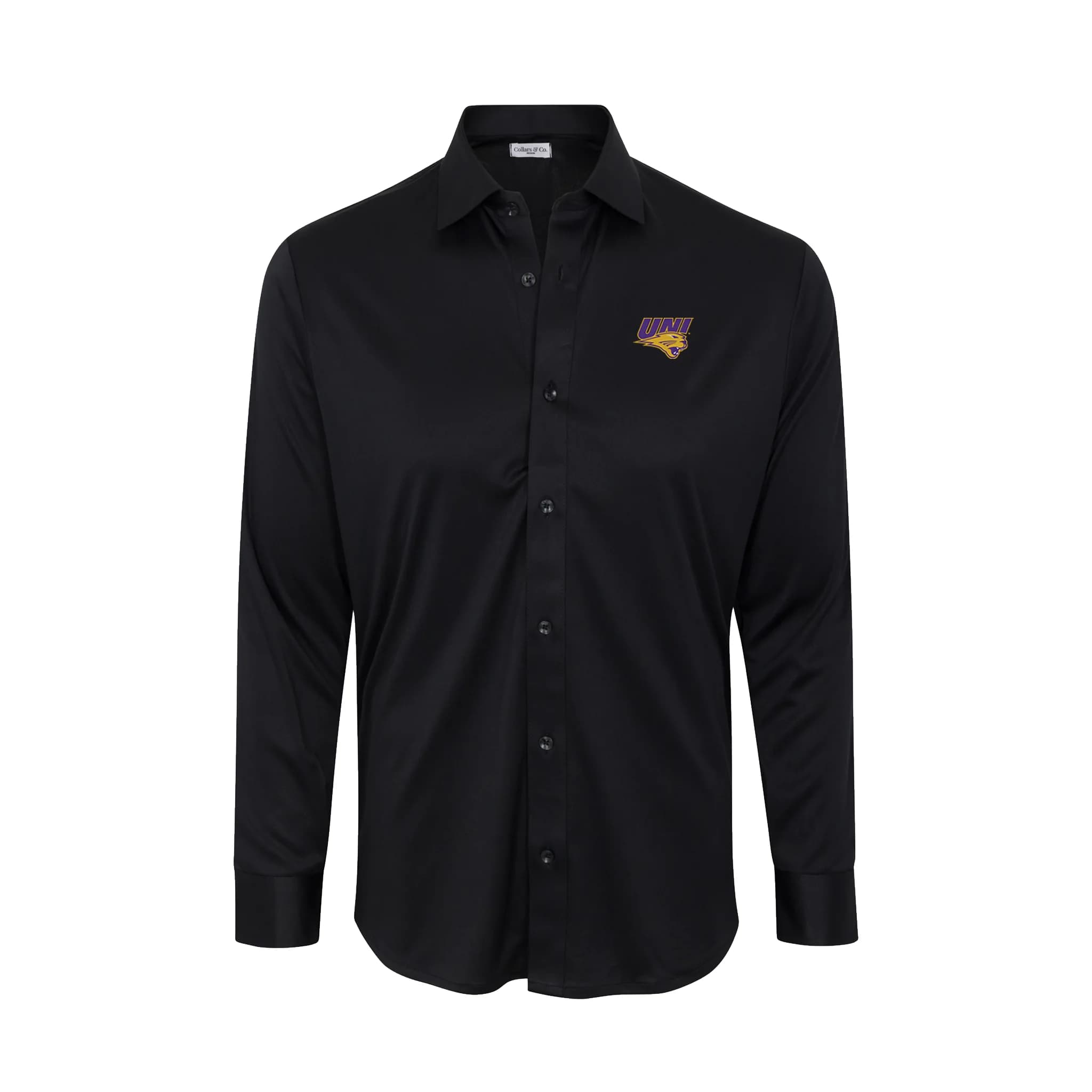 Northern Iowa Quattro Flex Dress Shirt with Semi-Spread Collar