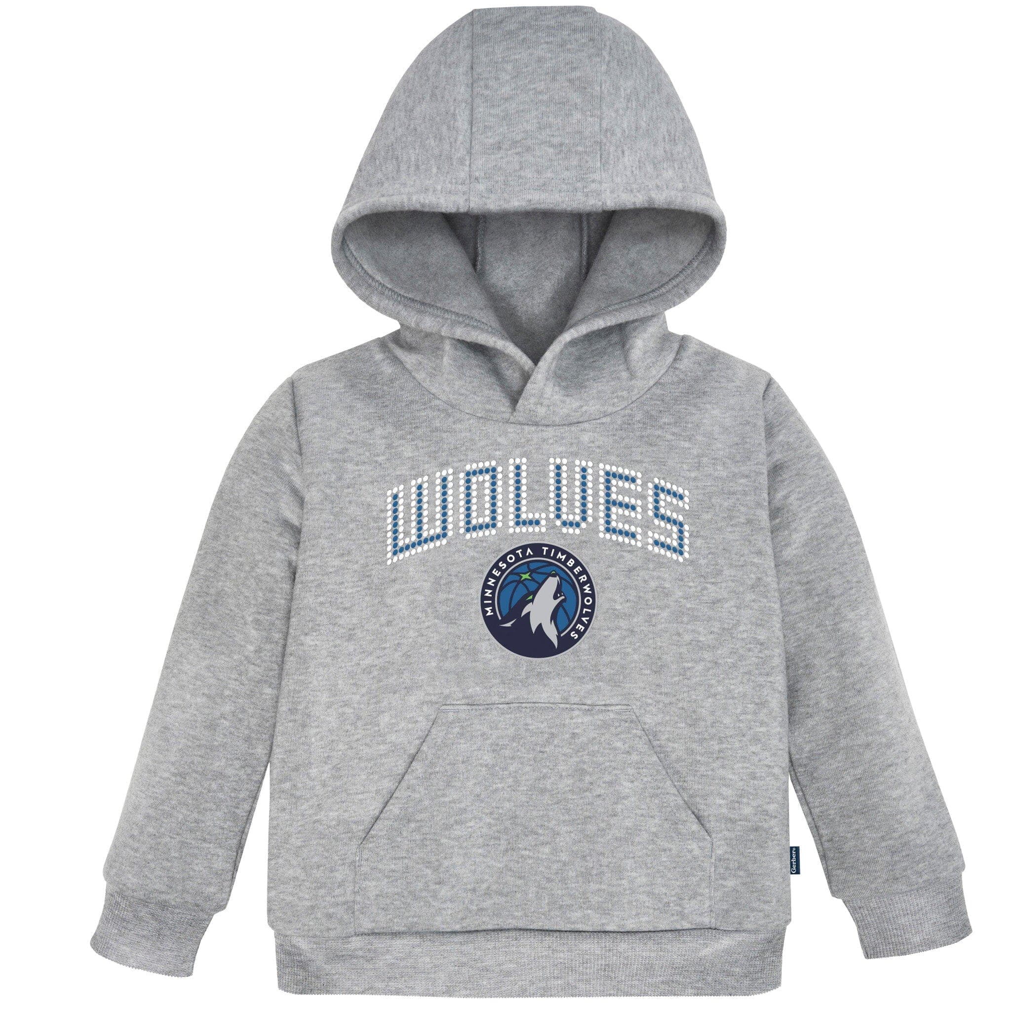 Infant & Toddler Neutral Gray Minnesota Timberwolves Hoodie