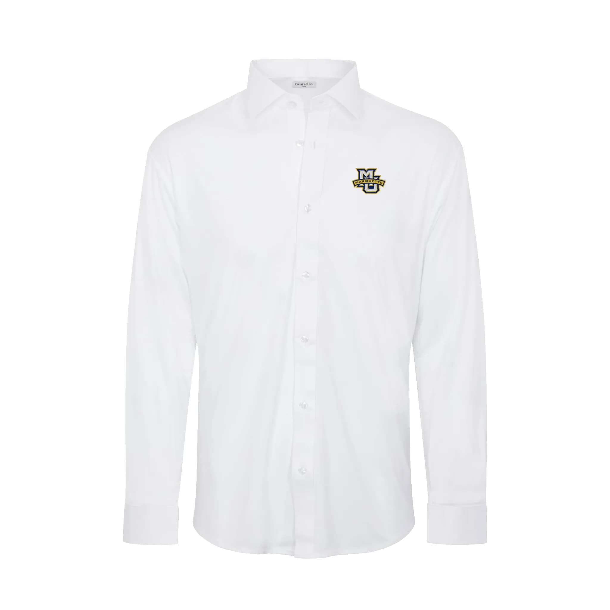 Marquette Quattro Flex Dress Shirt with Semi-Spread Collar