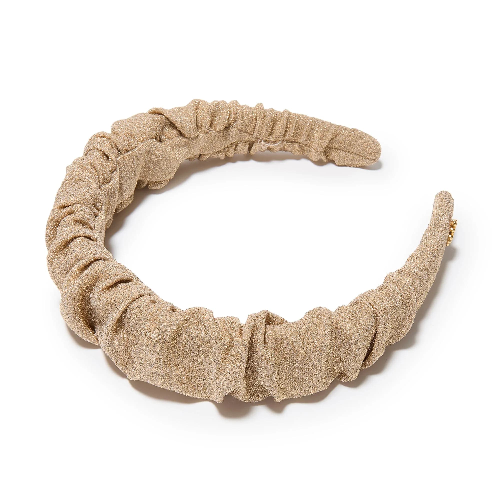 GOLD KELLY METALLIC KNIT HEADBAND