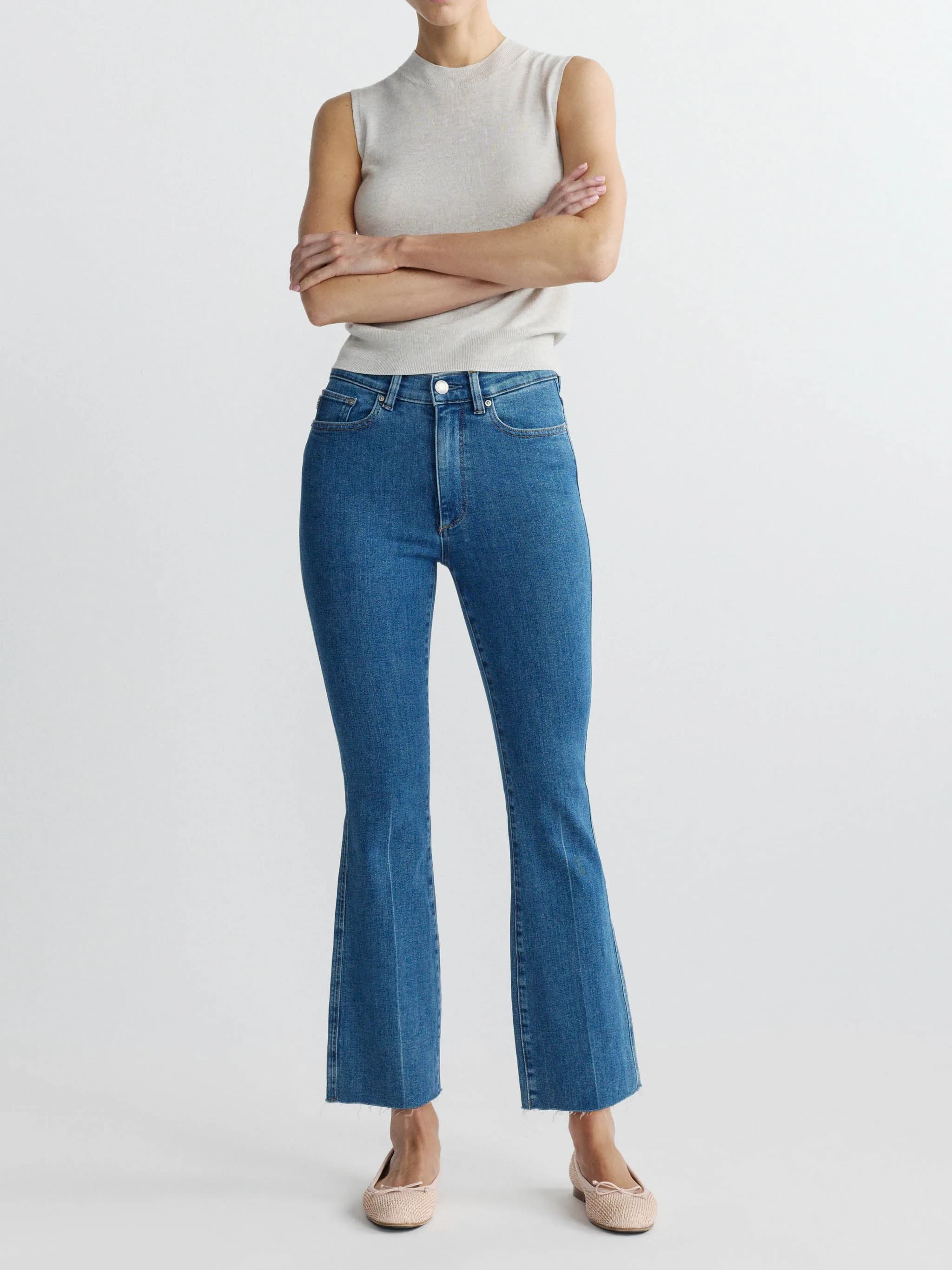 Bridget Boot High Rise Instasculpt™ Crop Jeans | Spring Showers