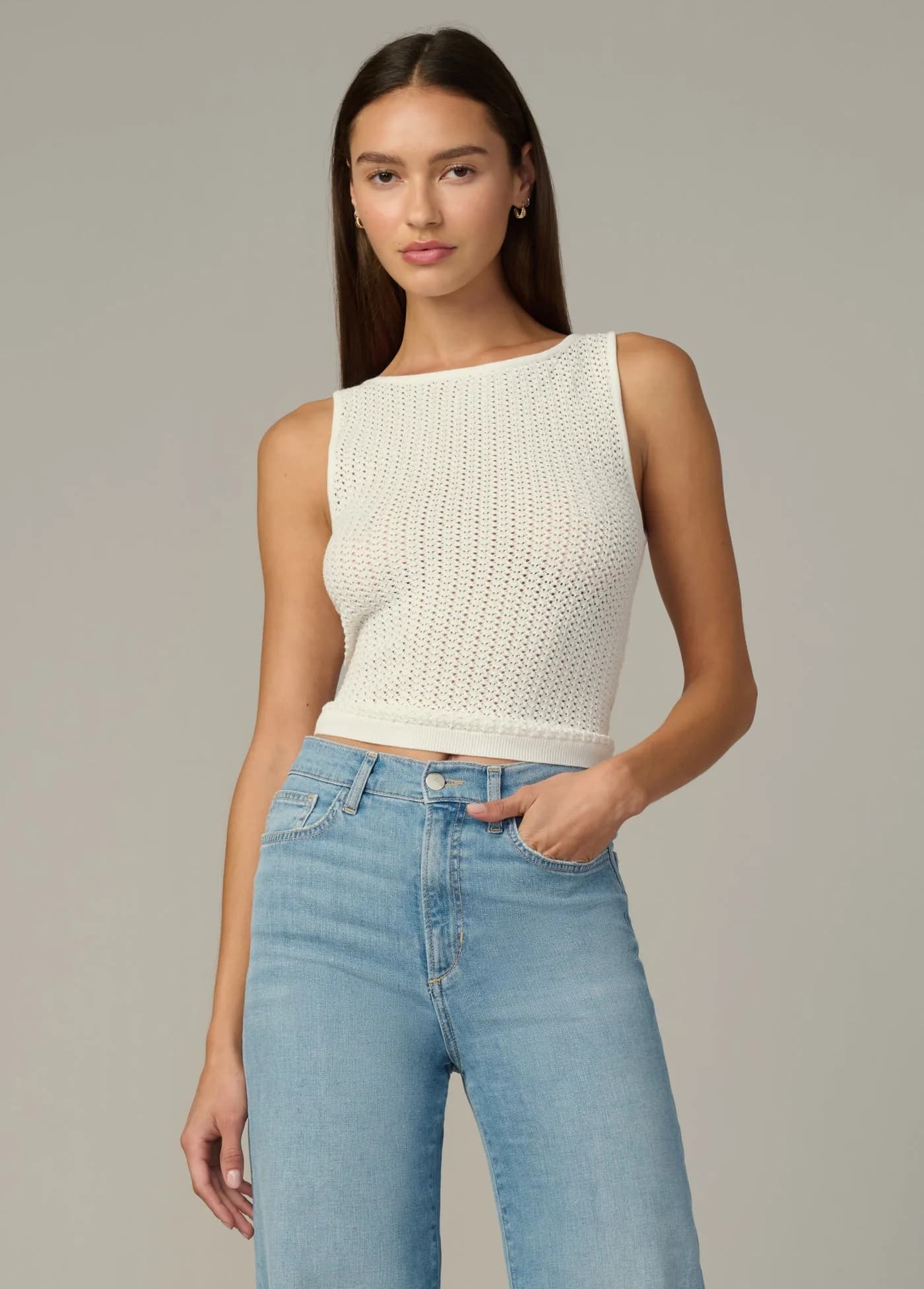 THE CROCHET BOATNECK TANK