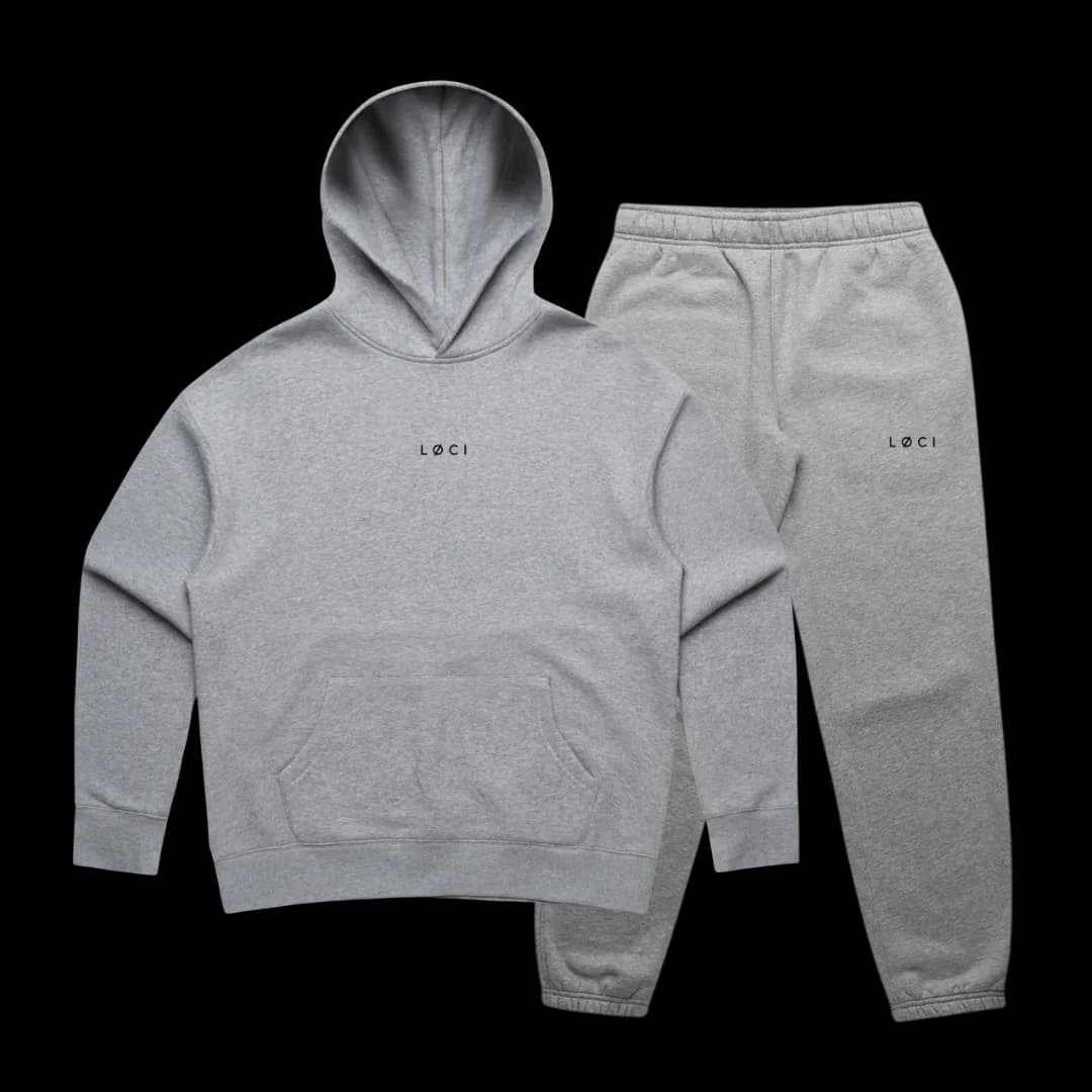 WOMEN'S HOODIE SET - ATHLETIC HEATHER