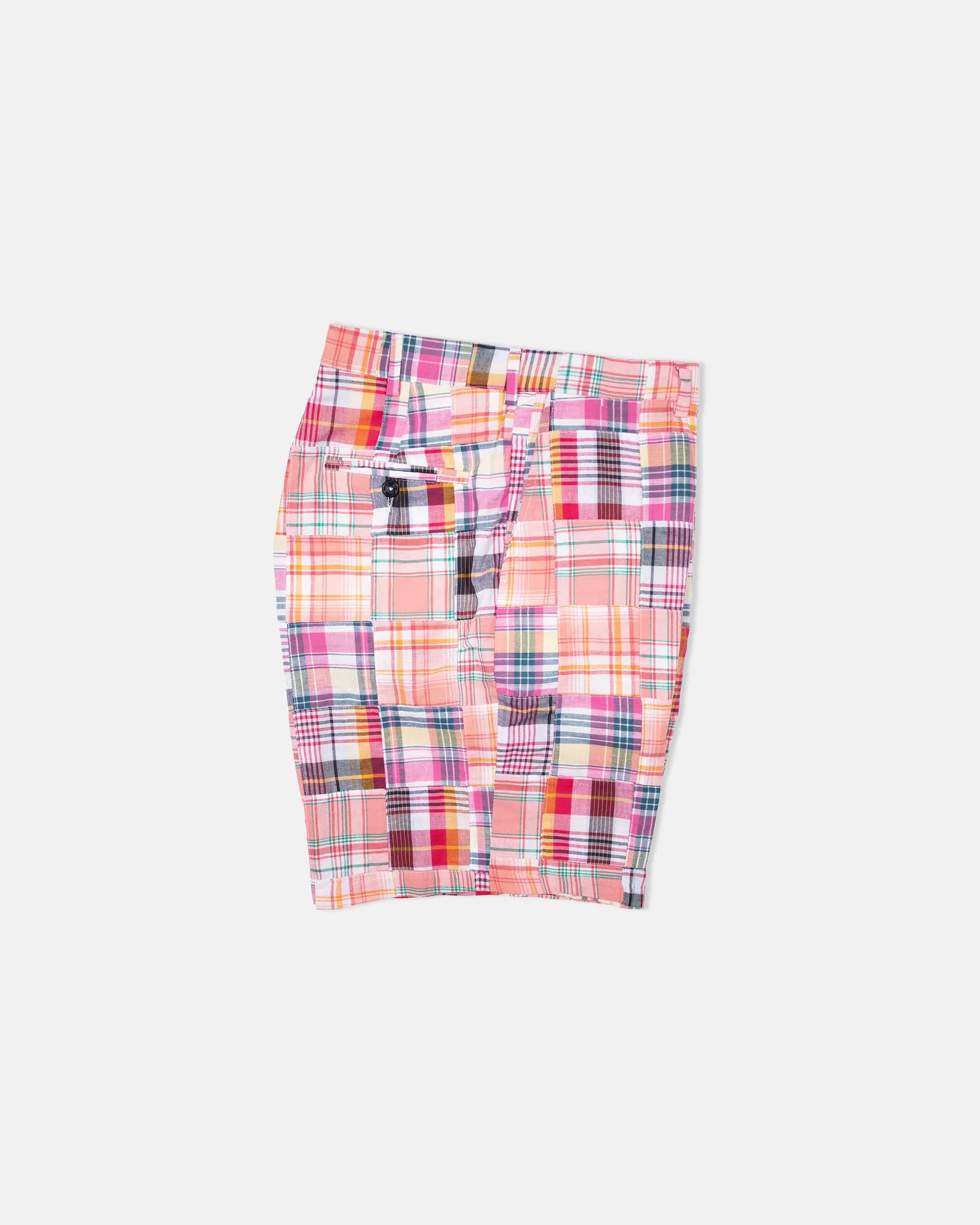 Pink Patchwork Authentic Madras Shorts