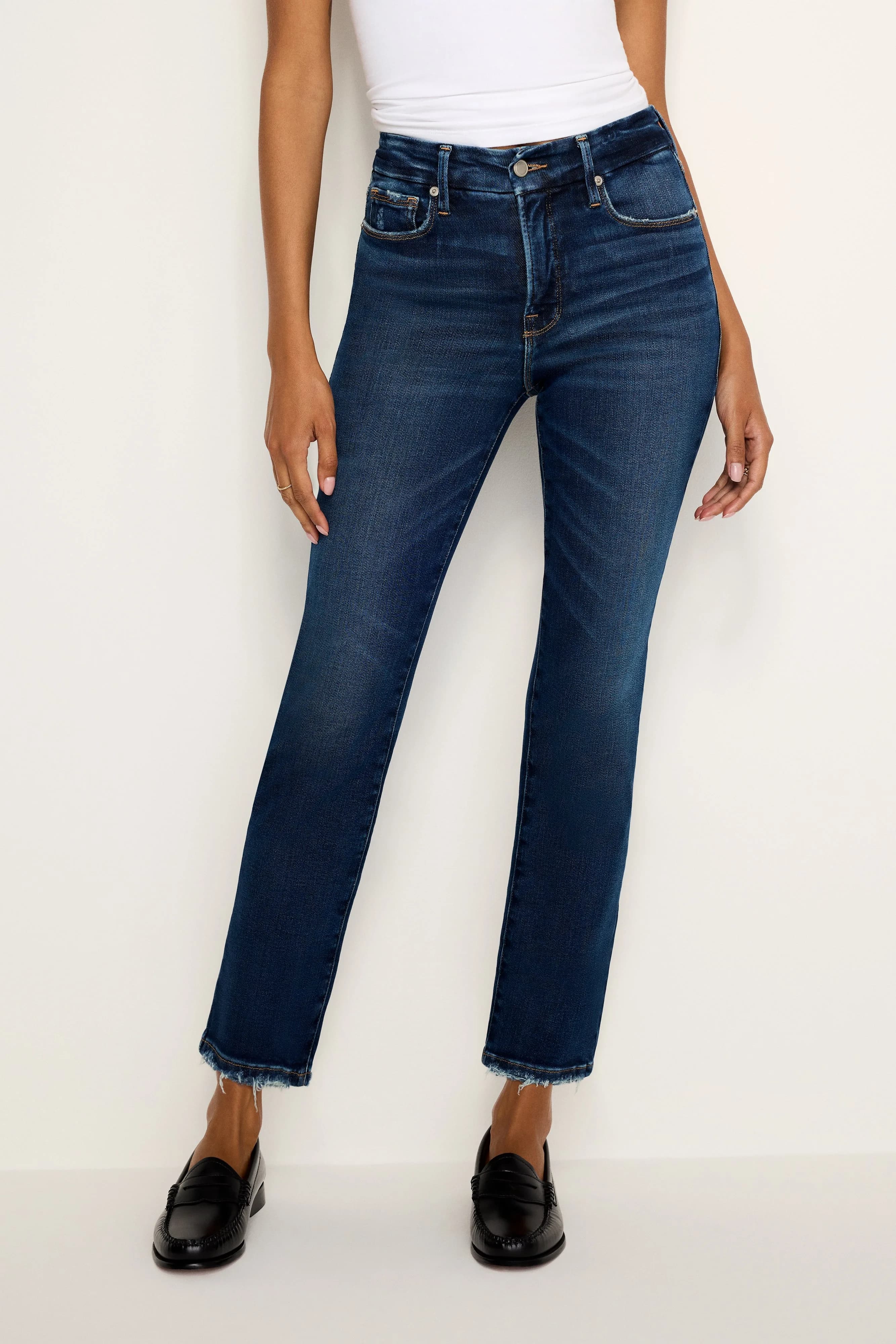 Soft Tech Good Petite Straight Jeans | Indigo511