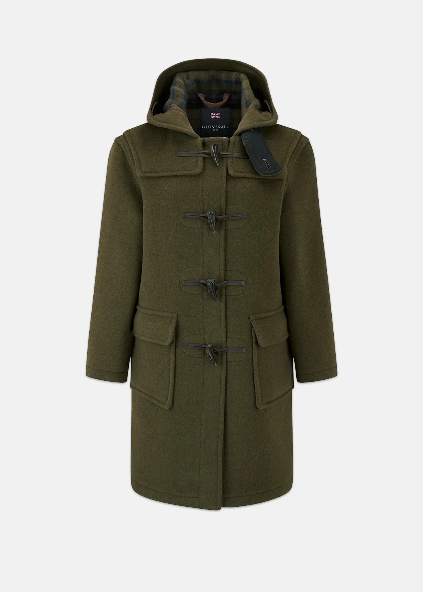 Freda Duffle Coat Loden Check