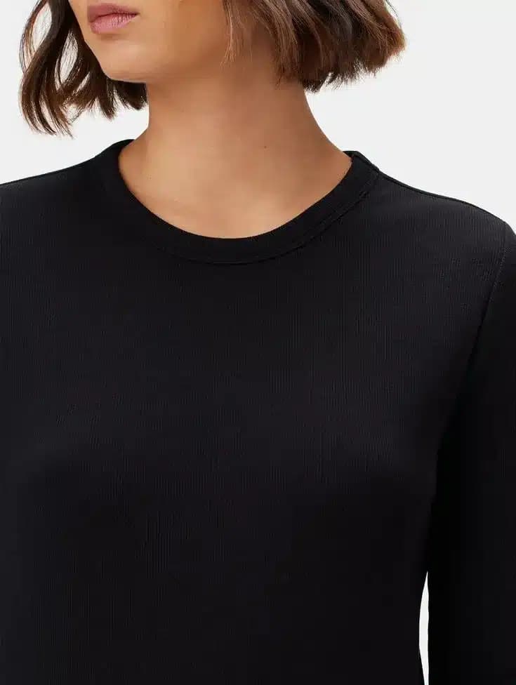 Eleanor Long Sleeve Baby Rib Tee