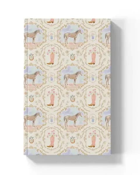 Pastel Combo - Romantic Horse & Boot Notebook