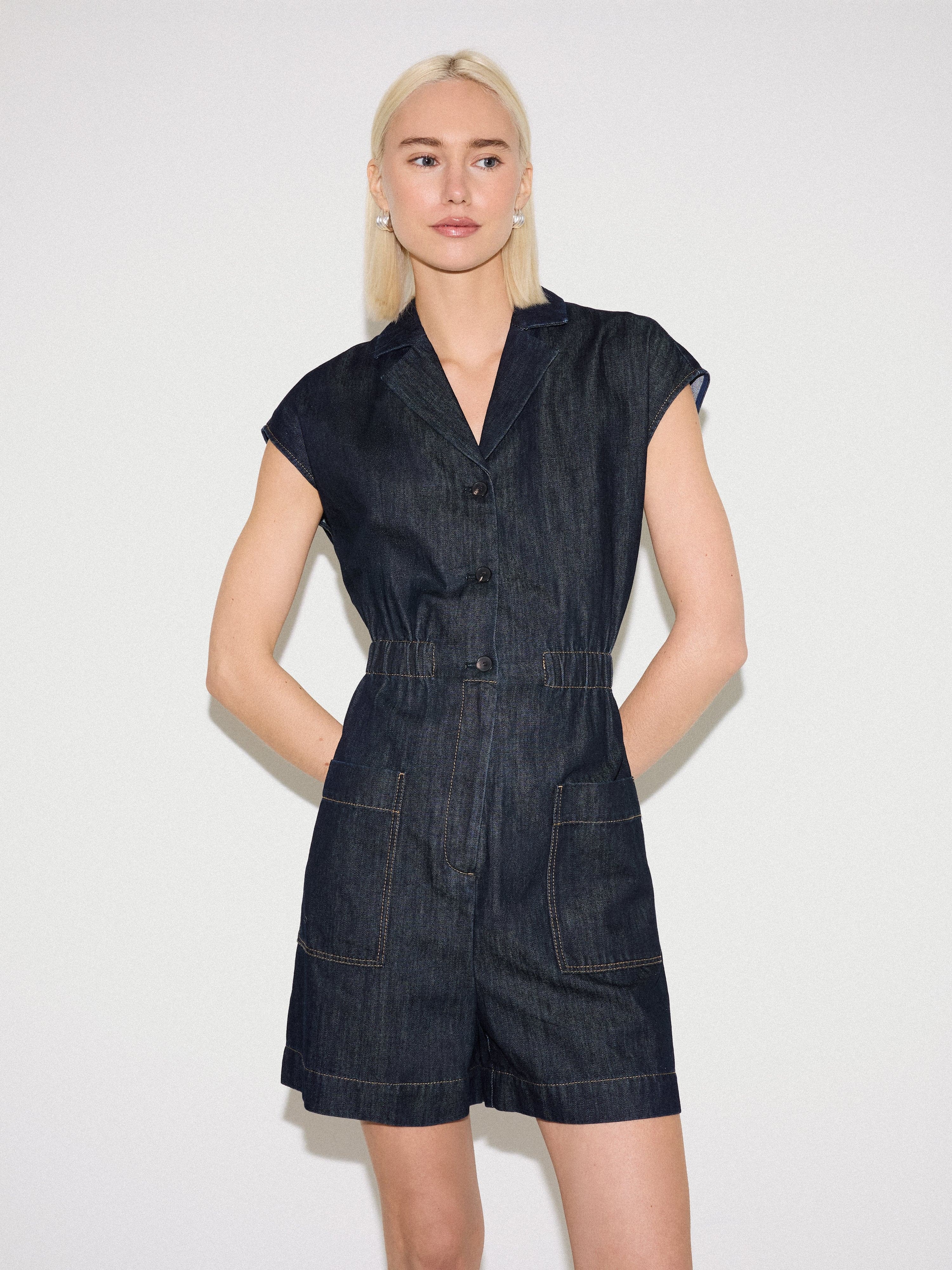Denim Lyocell Playsuit