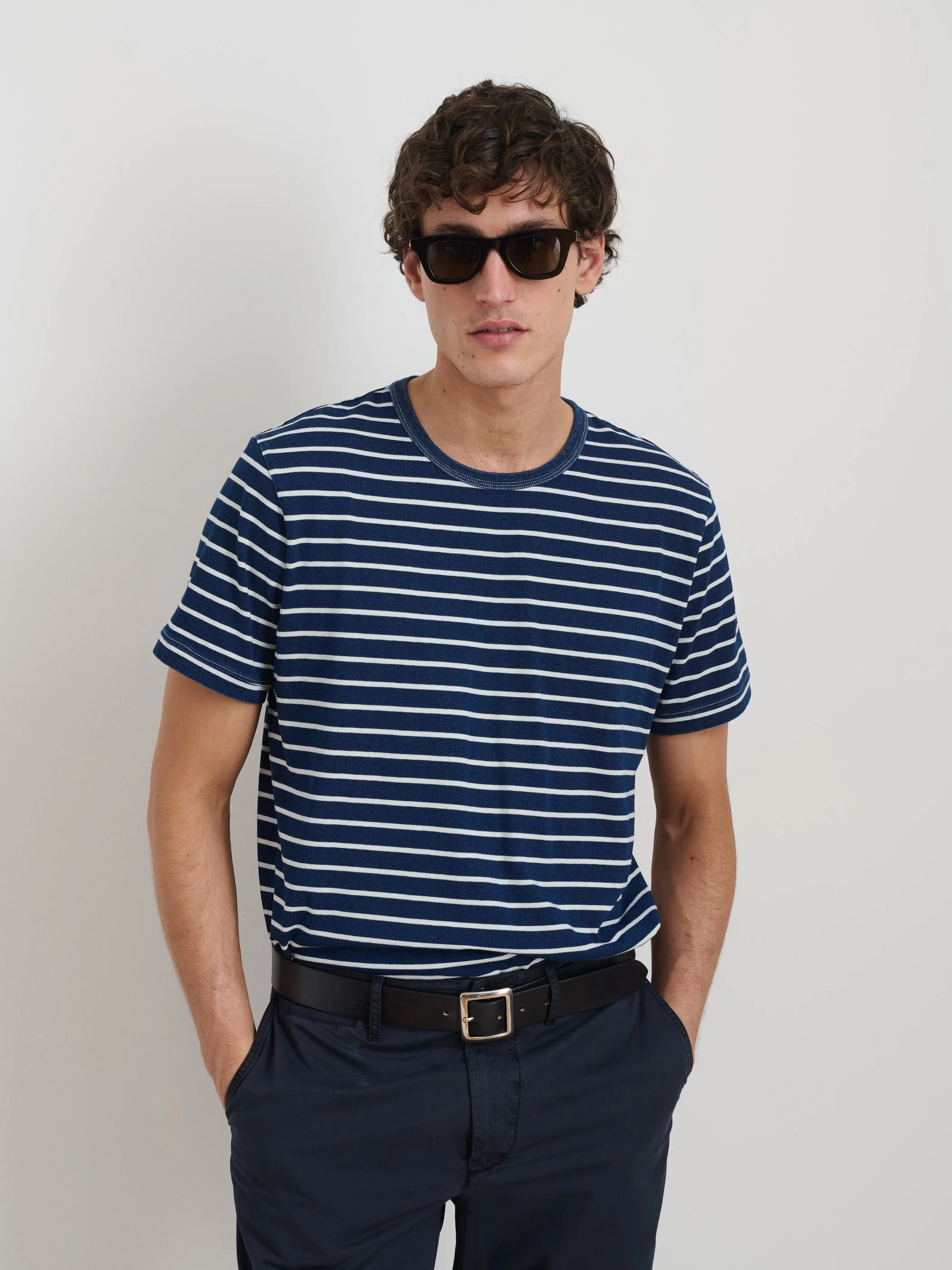 Indigo Striped Tee