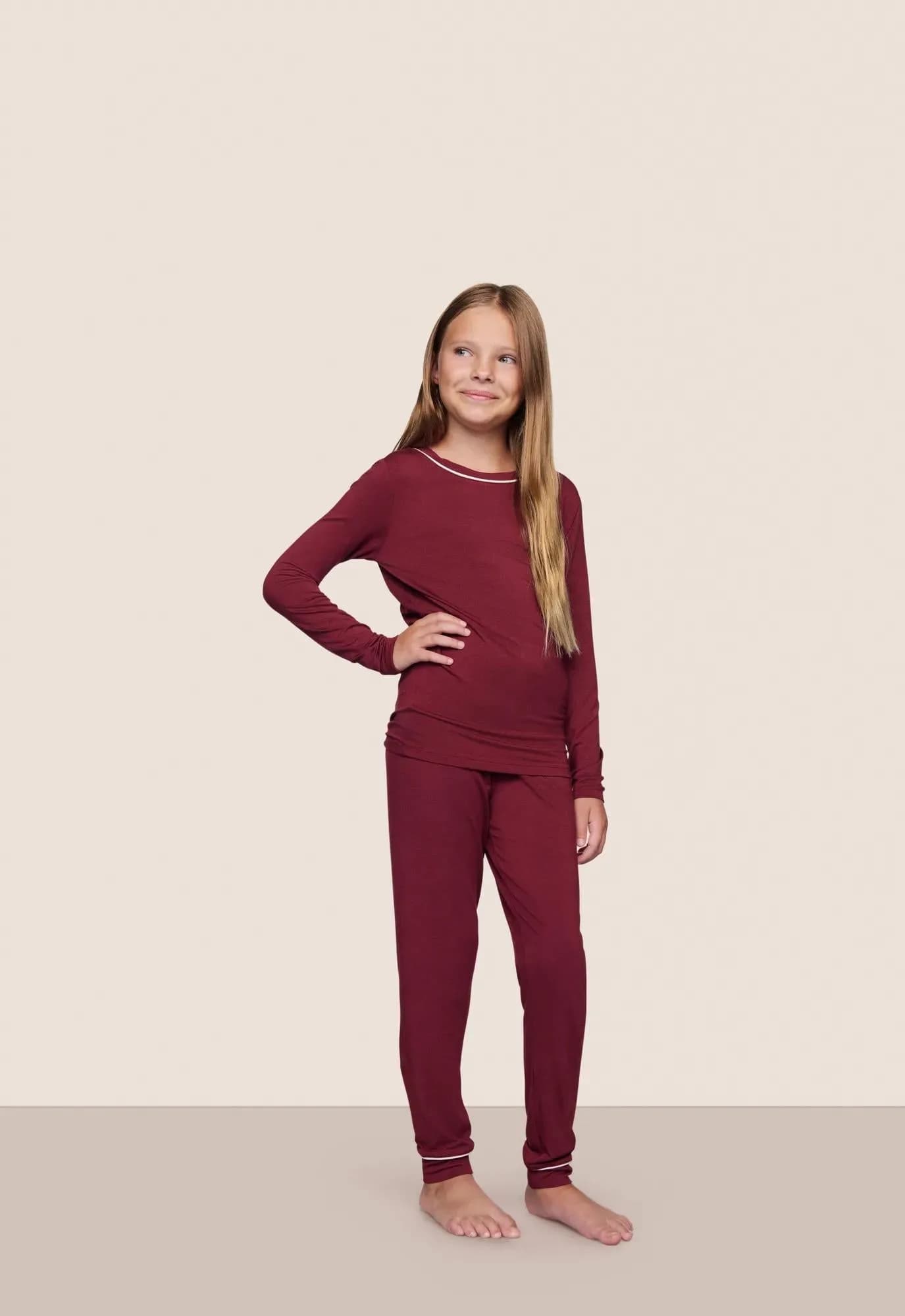 Kids TENCEL™ Modal Unisex Long PJ Set