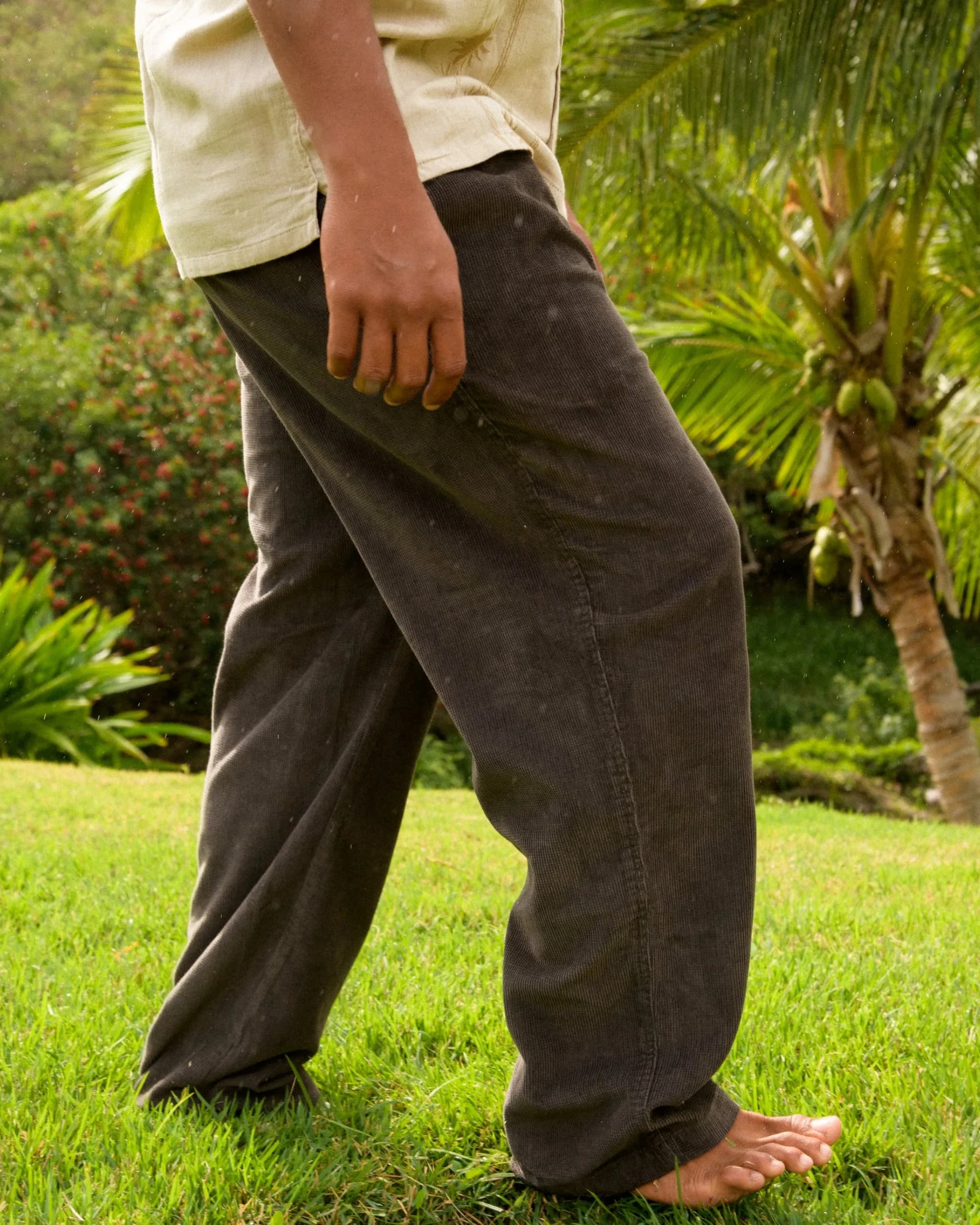 Larry Cord Pants - Dark Gray