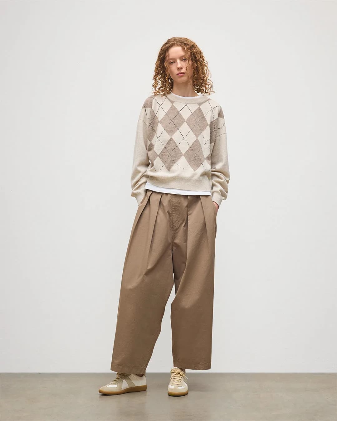 Clan Natural Argyle Jumper