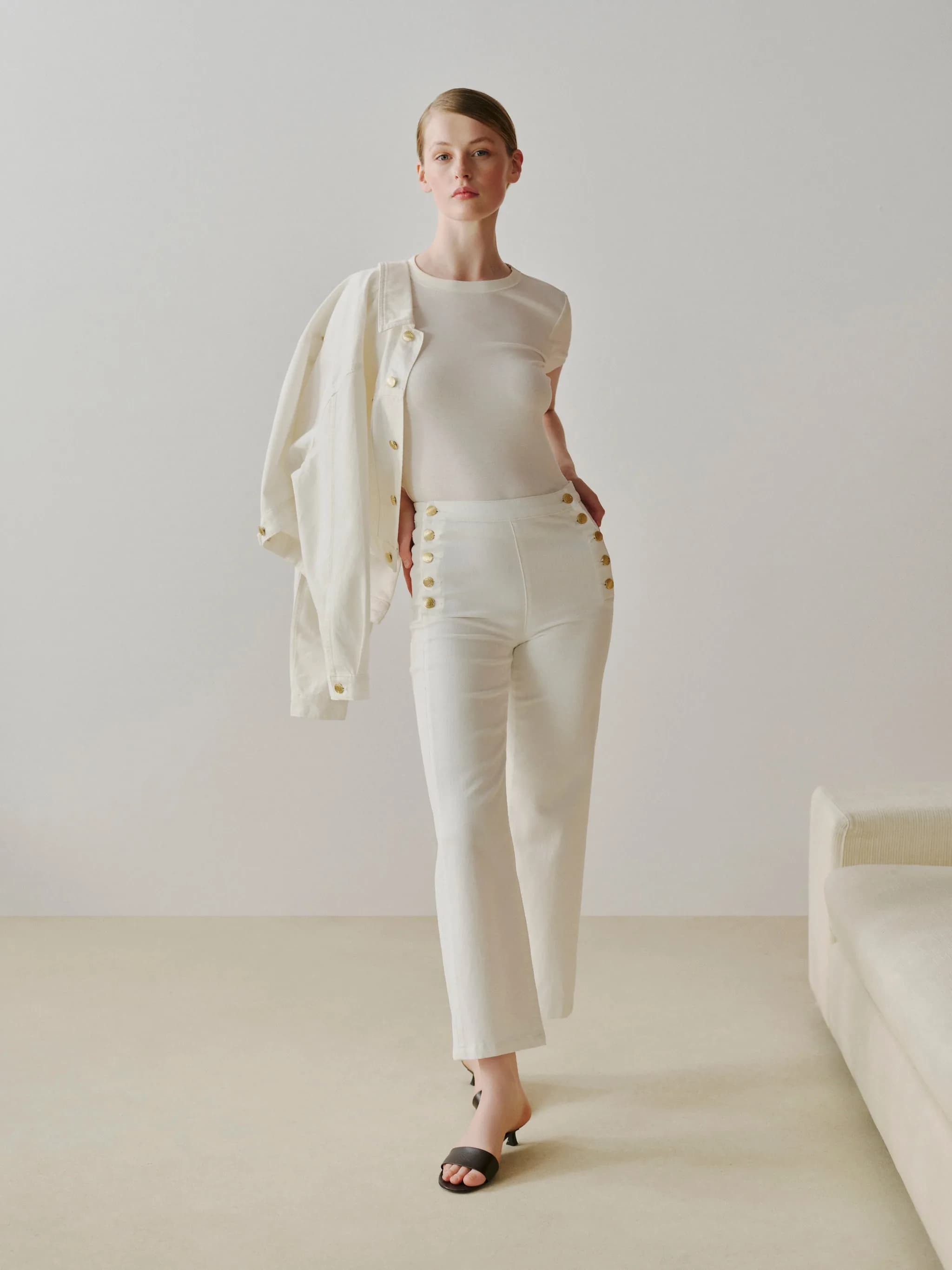 Karmine Refined Wide Leg High Rise 28" Jeans