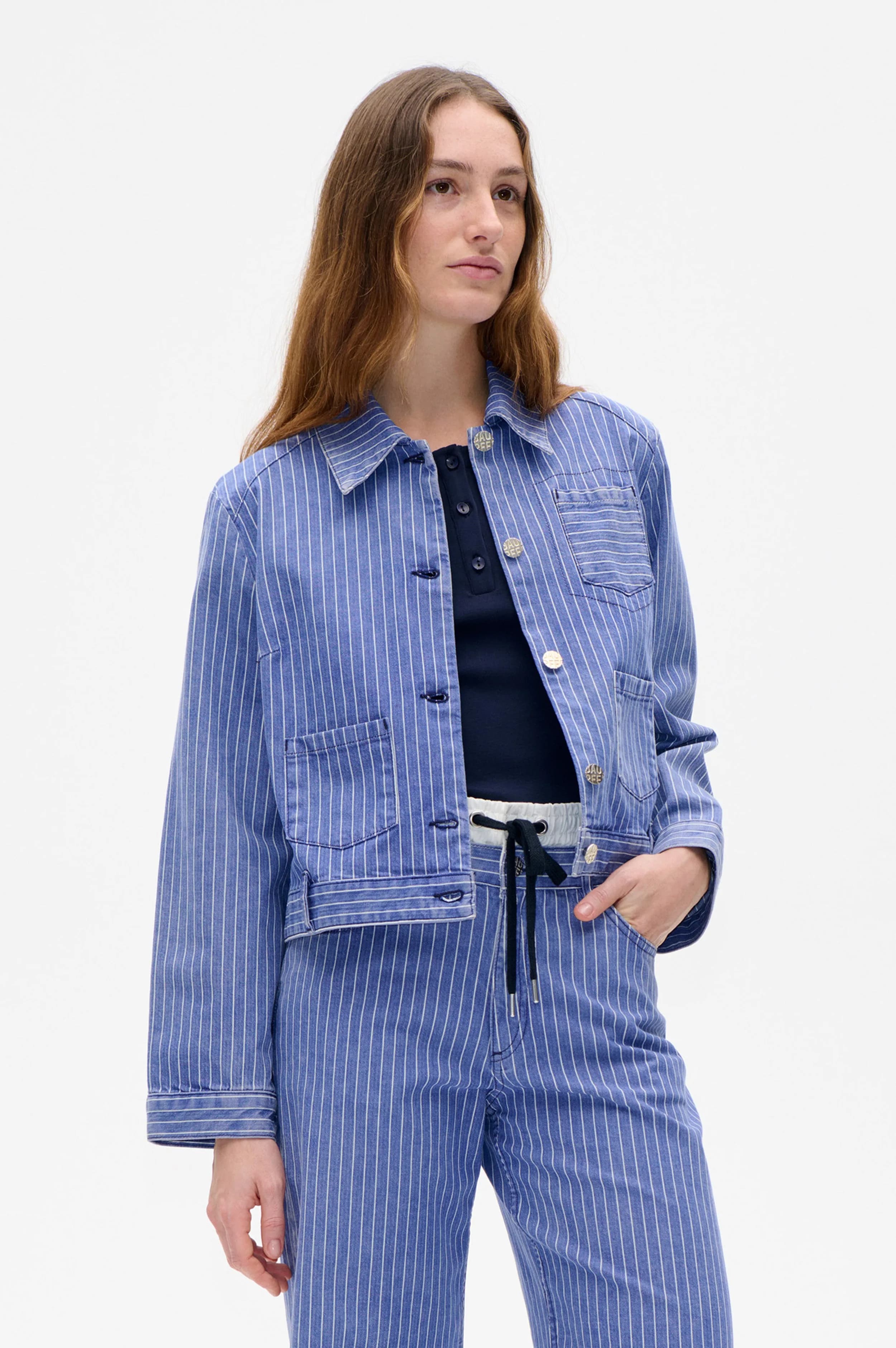 BRINA JACKET | Dutch Blue Stripe