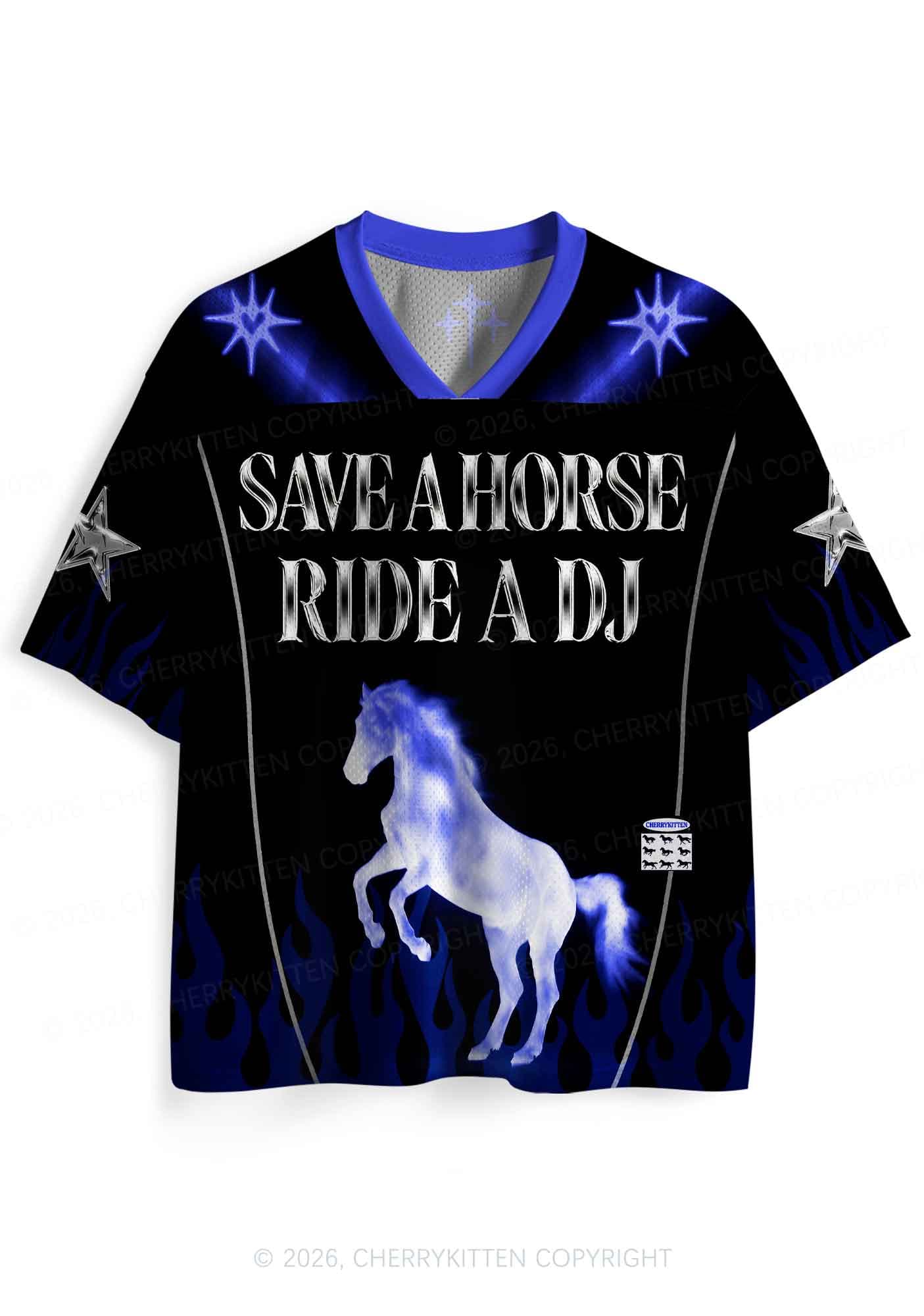 Ride A DJ Horse Y2K Sport Jersey Shirt